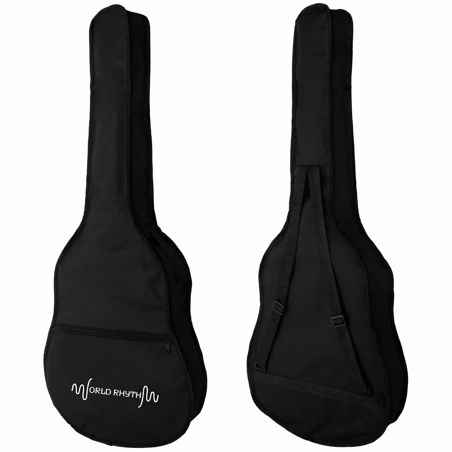 Guitarra acústica 3/4 - Guitarra de cuerpo pequeño para principiantes en negro
