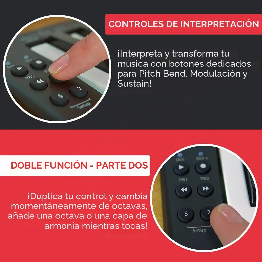 Nektar Controlador de teclado MIDI USB SE25