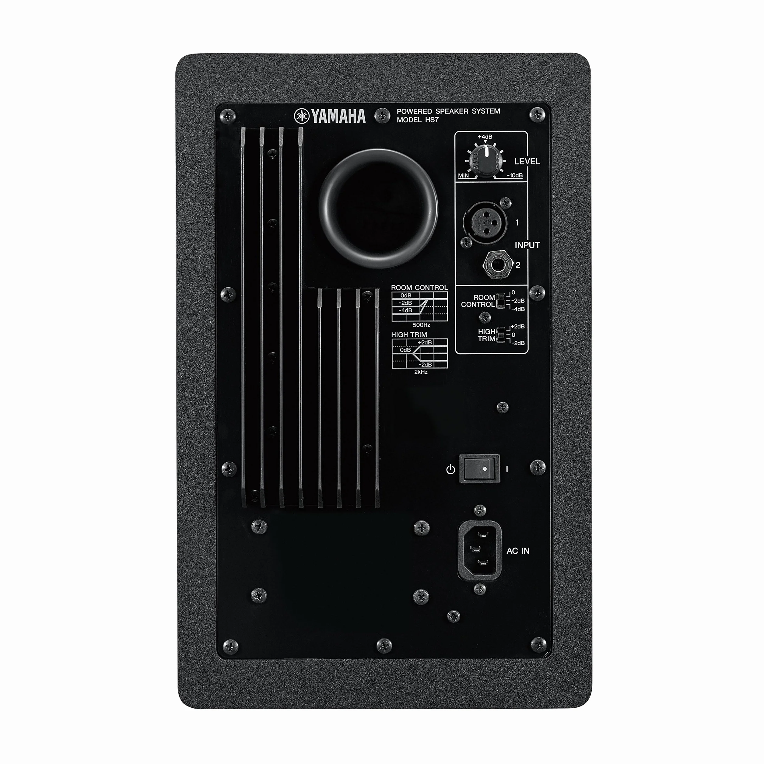 YAMAHA HS7 - PA, monitor de estudio autoamplificado para DJs, productores y artistas, Negro