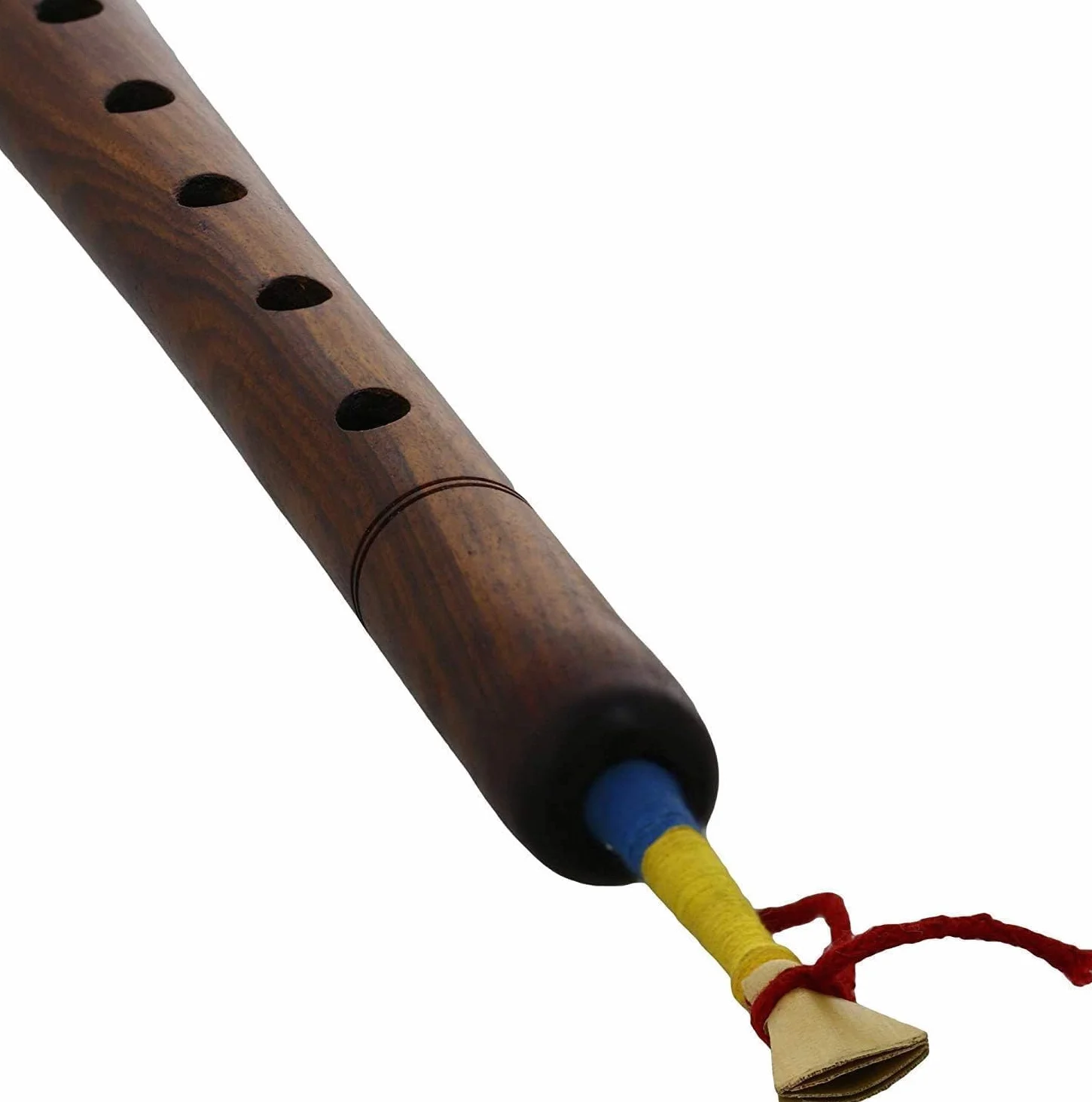 Shehnai/Shenai - Carcasa de latón de palisandro natural tradicional indio, para principiantes y experiencias, paquete de 1 Shehnai (longitud de 45,7 cm)