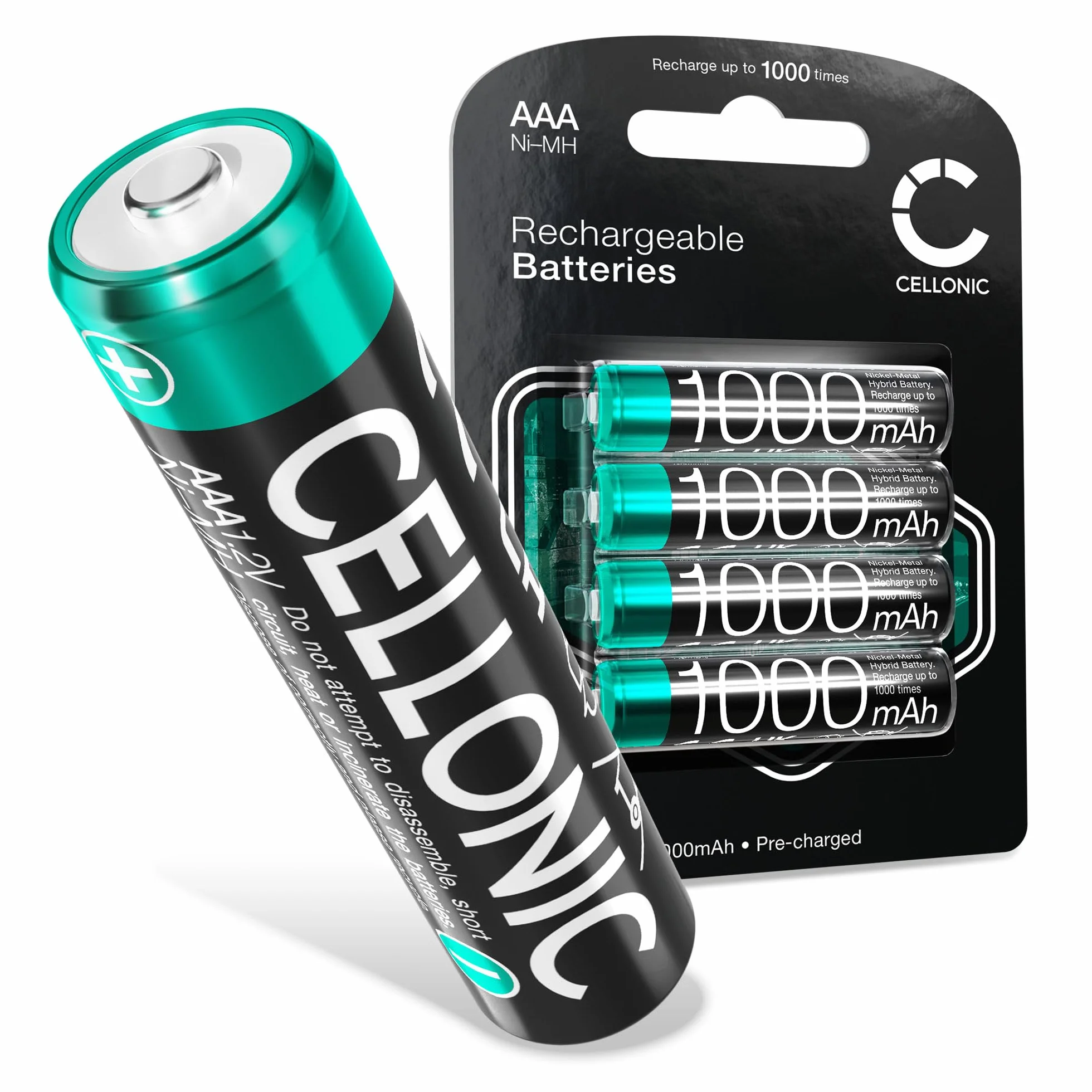 CELLONIC 4X Batería para Teléfono inalámbrico Compatible con Siemens Gigaset CL660HX, E290, A415 - (1000mAh, 1.2V)