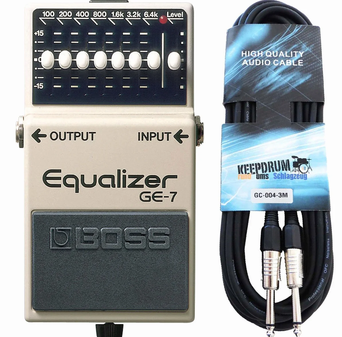 Boss GE-7 - Ecualizador gráfico para guitarra y cable Keepdrum