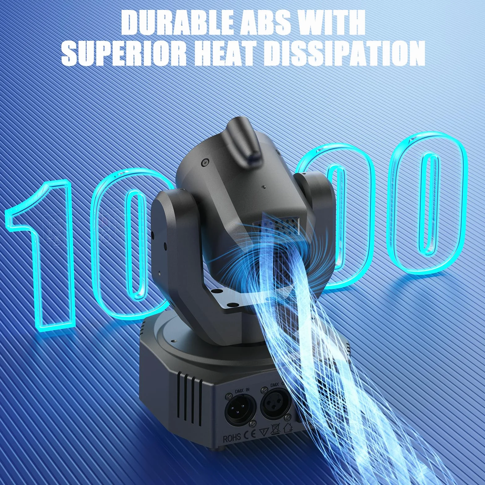 2PCS Cabeza Móvil Beam RGBW 3 en 1 de 30W, Tira de Luces con Efecto de Persecución d-mx512 Sonido Activo con Control Remoto para DJ Fiestas Discotecas Bodas Escenarios y Espectáculos