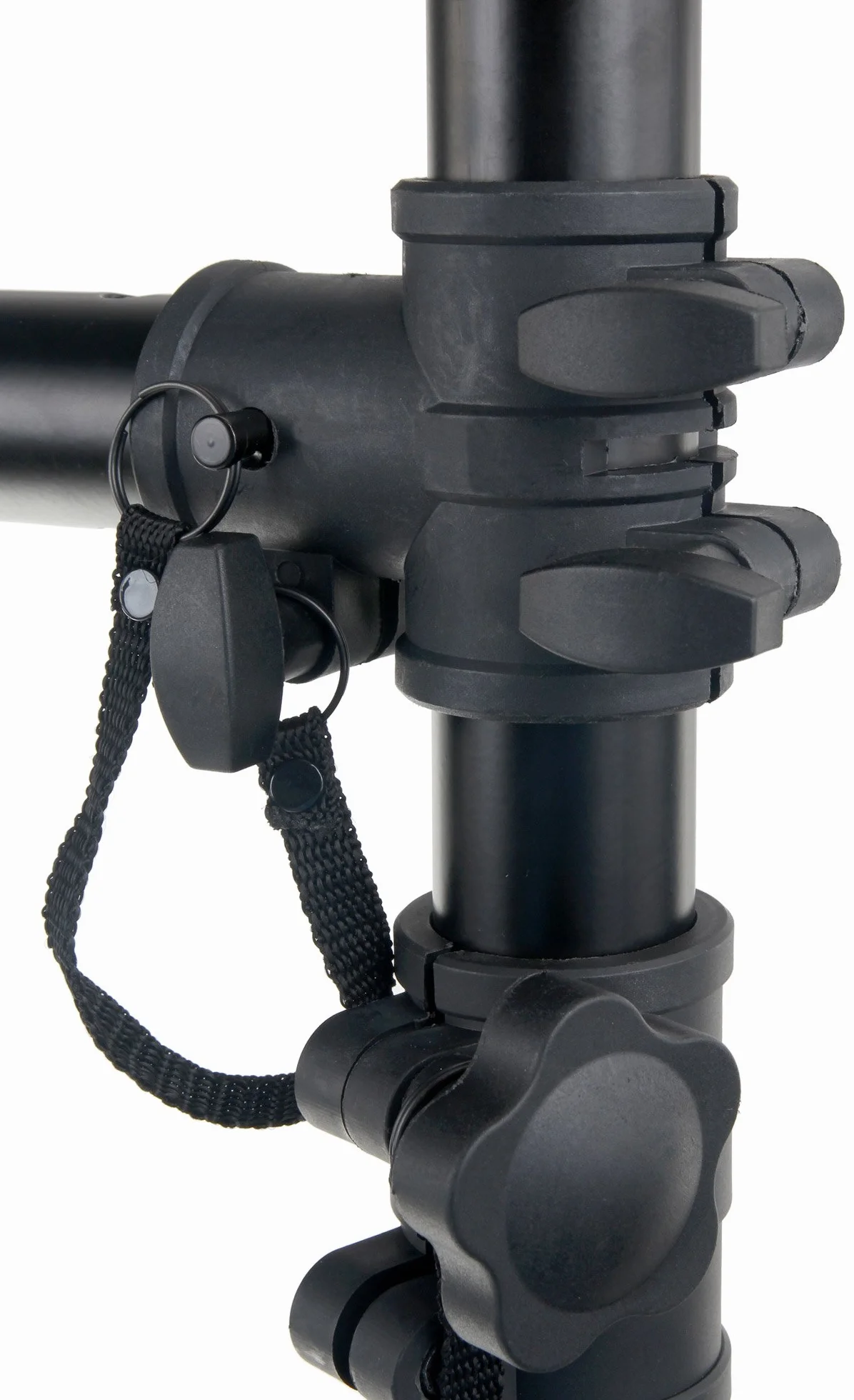 Sistema de Travesas Showlite LTS-100 (2x Soportes en T 2x Travesa Transversal, Ajustable en altura de 1,50m a 3,00m, Capacidad hasta 75kg) negro