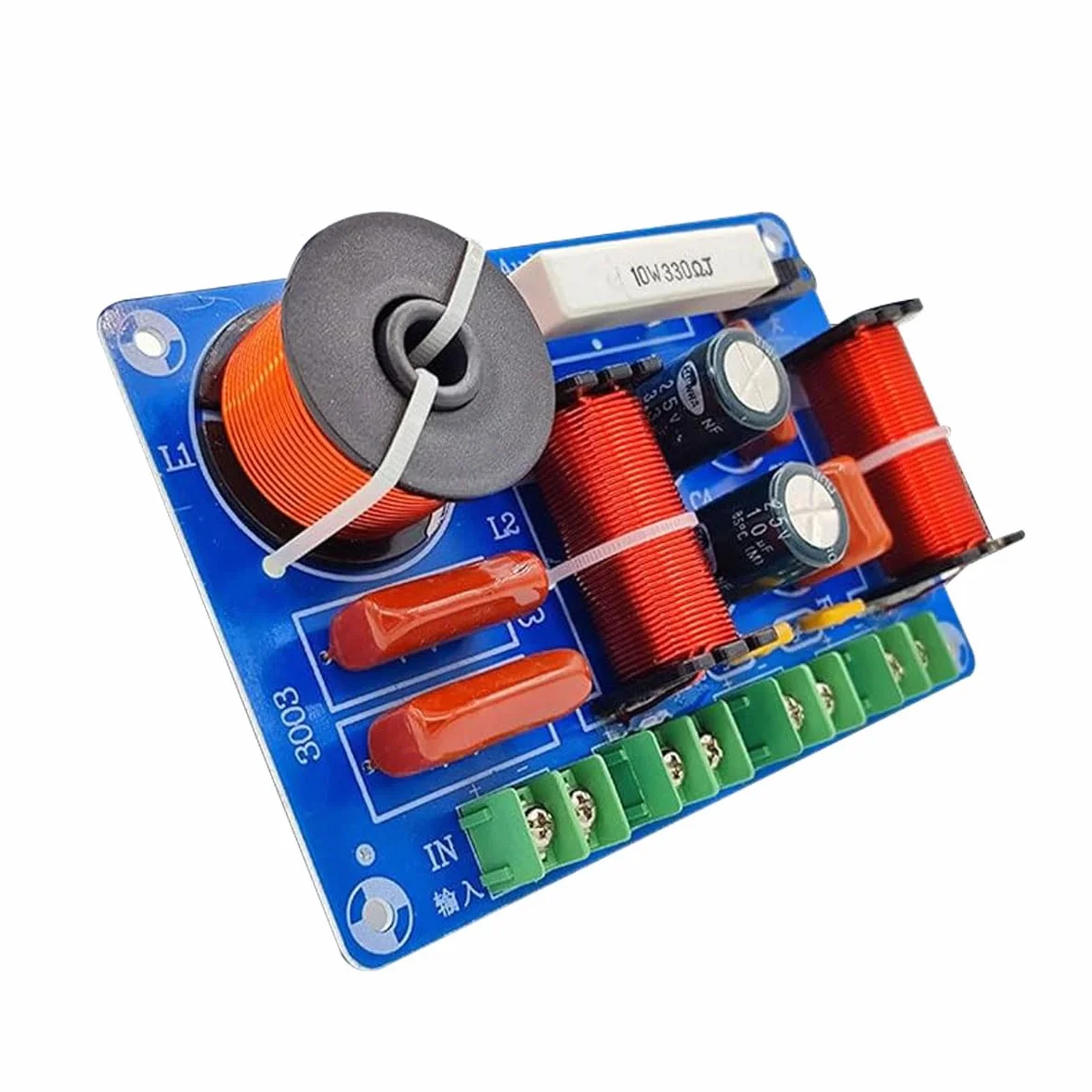 Divisor de frecuencia de 3 vías 250 W 850/5200 Hz Altavoz DIY estéreo HiFi