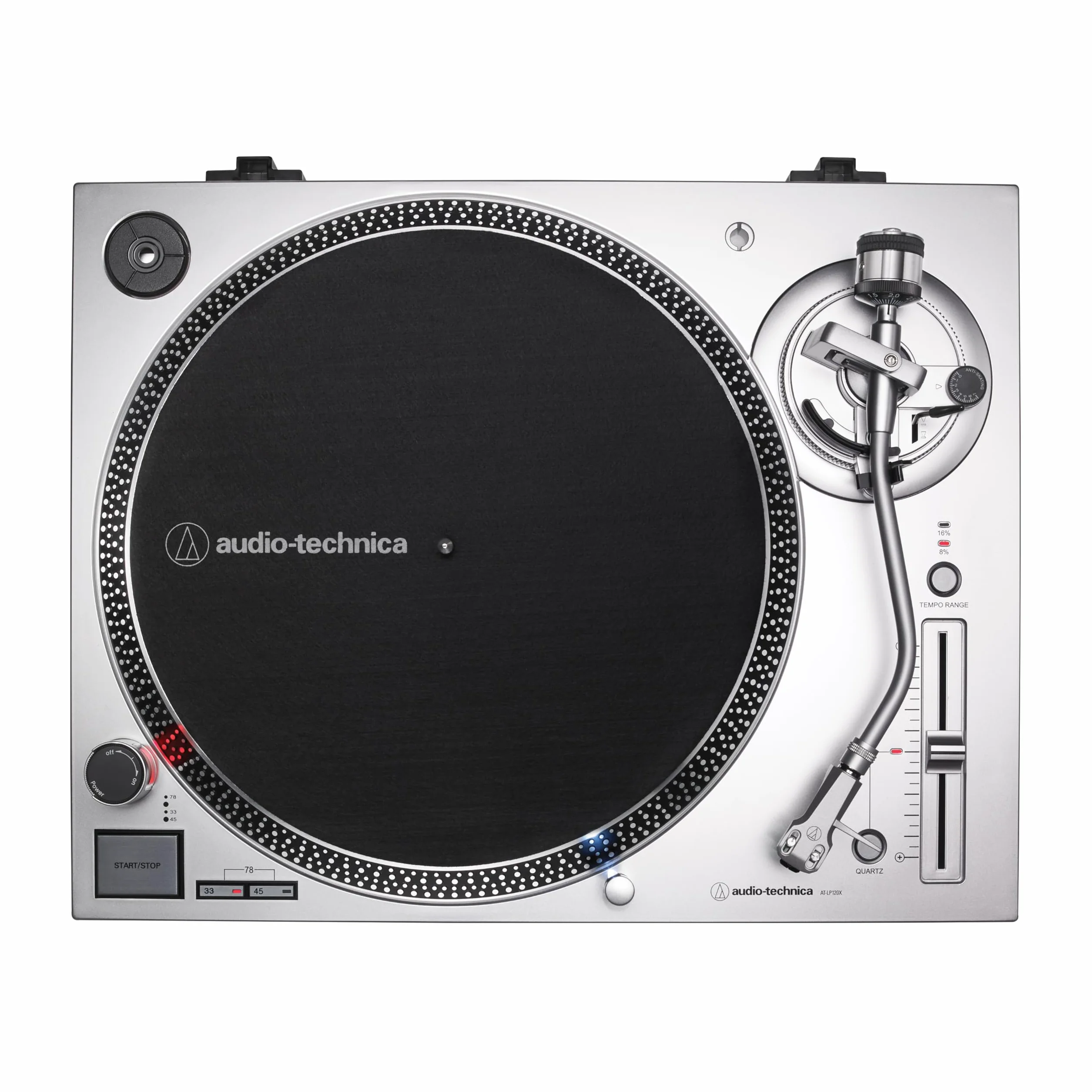 Audio-Technica AT-LP120XUSB Direct-Drive Turntable (Analog & USB), Silver, Hi-Fidelity,…