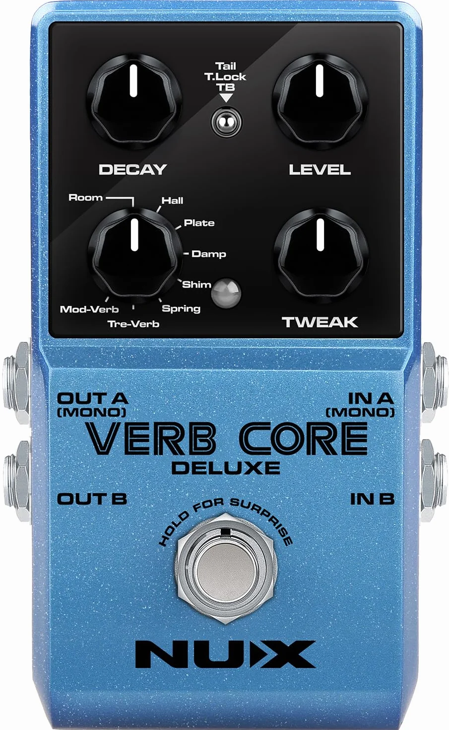 NU-X | Pedal Verb Core Deluxe con 8 efectos de reverberación diferentes en una sola caja