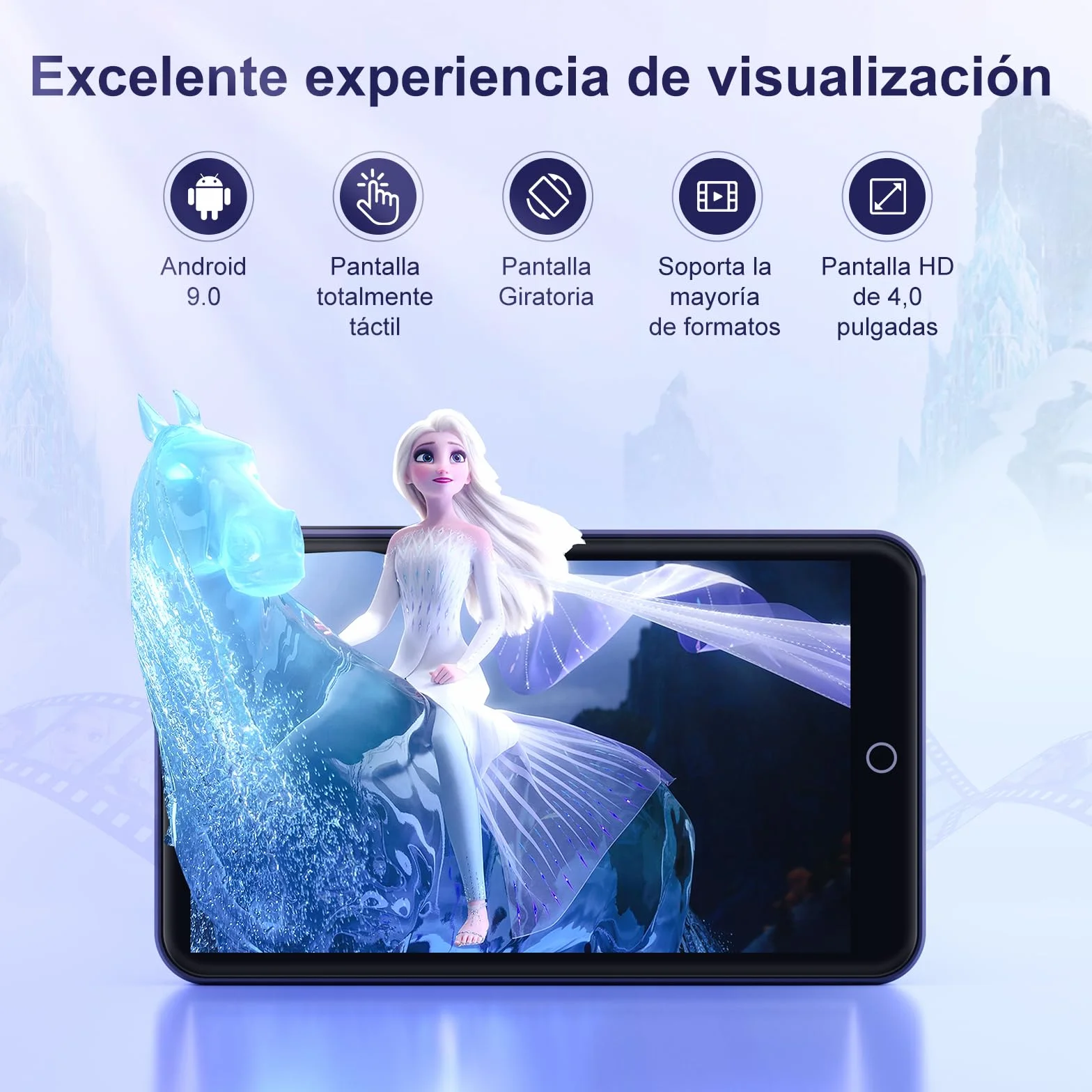 Reproductor MP3 80GB WiFi Bluetooth Pantalla Táctil IPS 4 Pulgadas Android Spotify Audible Amazon Music Deezer