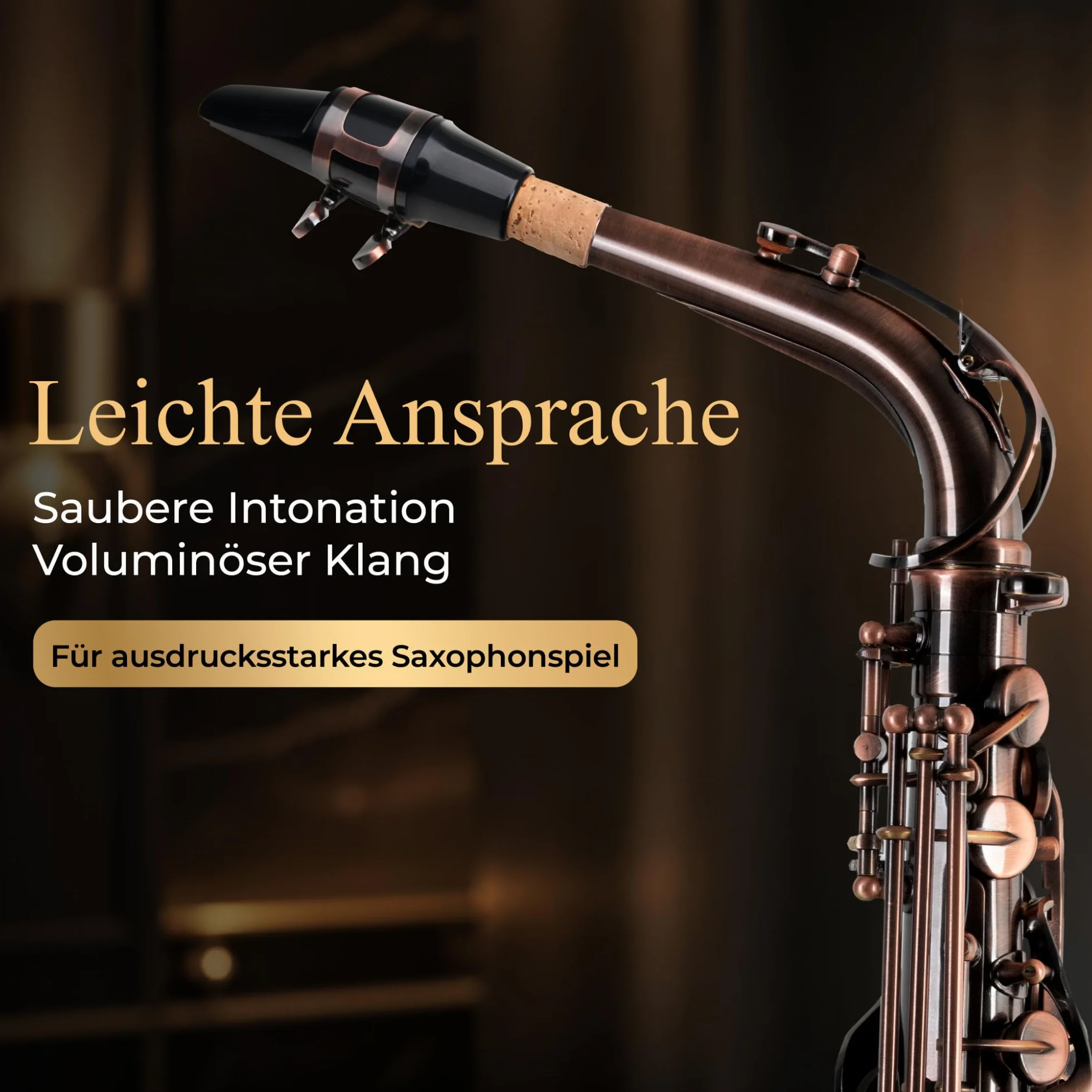 Classic Cantabile Winds AS-450 envejecido rojo saxófon alto