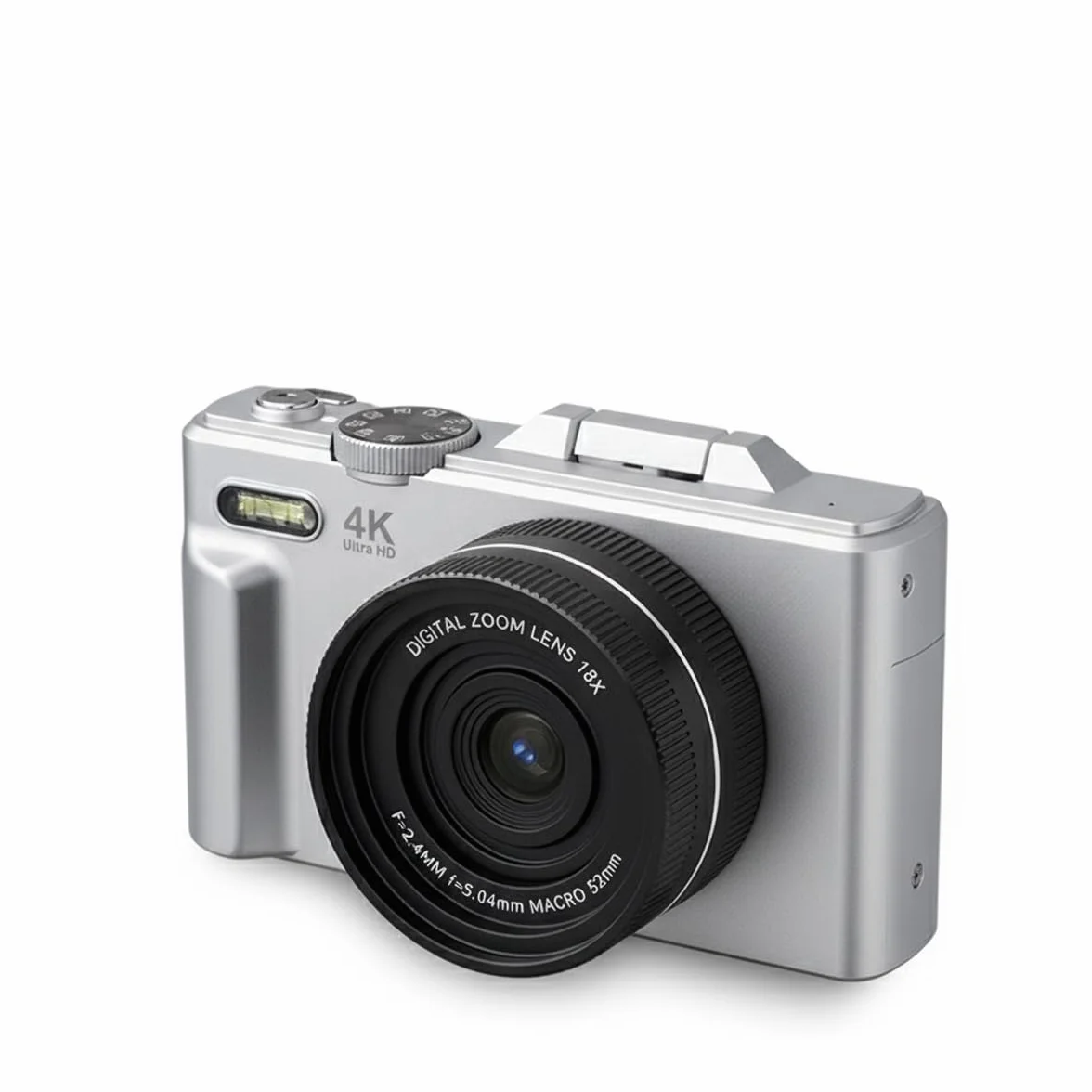 PRIXTON Cámara Digital Xplorer DV900 WiFi 4K 64MP Pantalla Giratoria LCD Batería Recargable Plata (Reacondicionado)