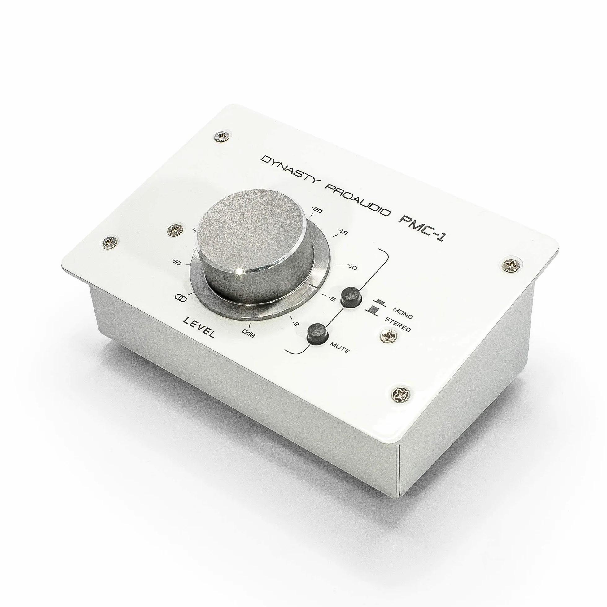 DYNASTY PROAUDIO PMC-1 - Controlador de volumen para monitor estéreo pasivo con gran perilla de volumen para ajustes de nivel extremadamente precisos