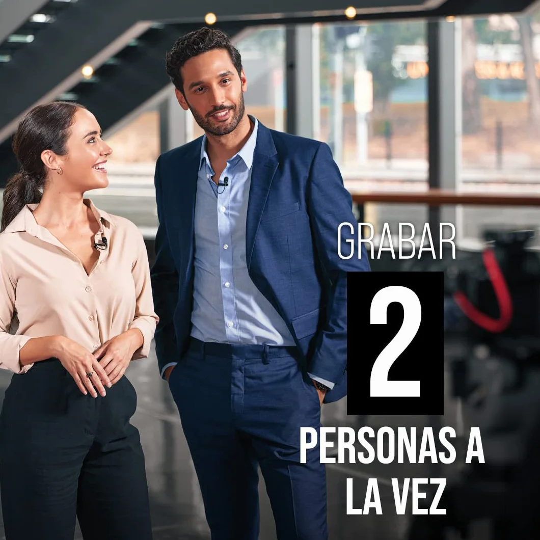 RØDE Wireless Go II Sistema inalámbrico de doble canal con micrófonos incorporados, transmisor doble, negro