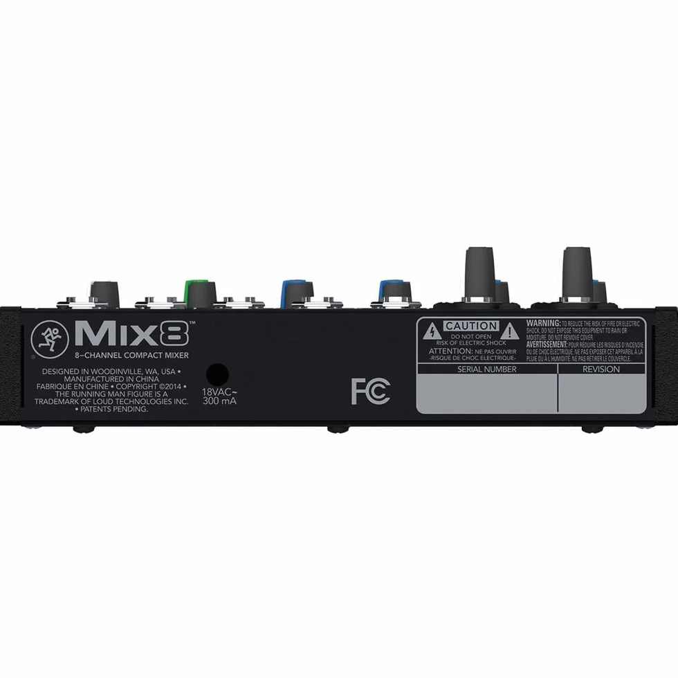 MACKIE Mix8 mezclador analógico compacto de 8 canales con ecualizador de 3 bandas