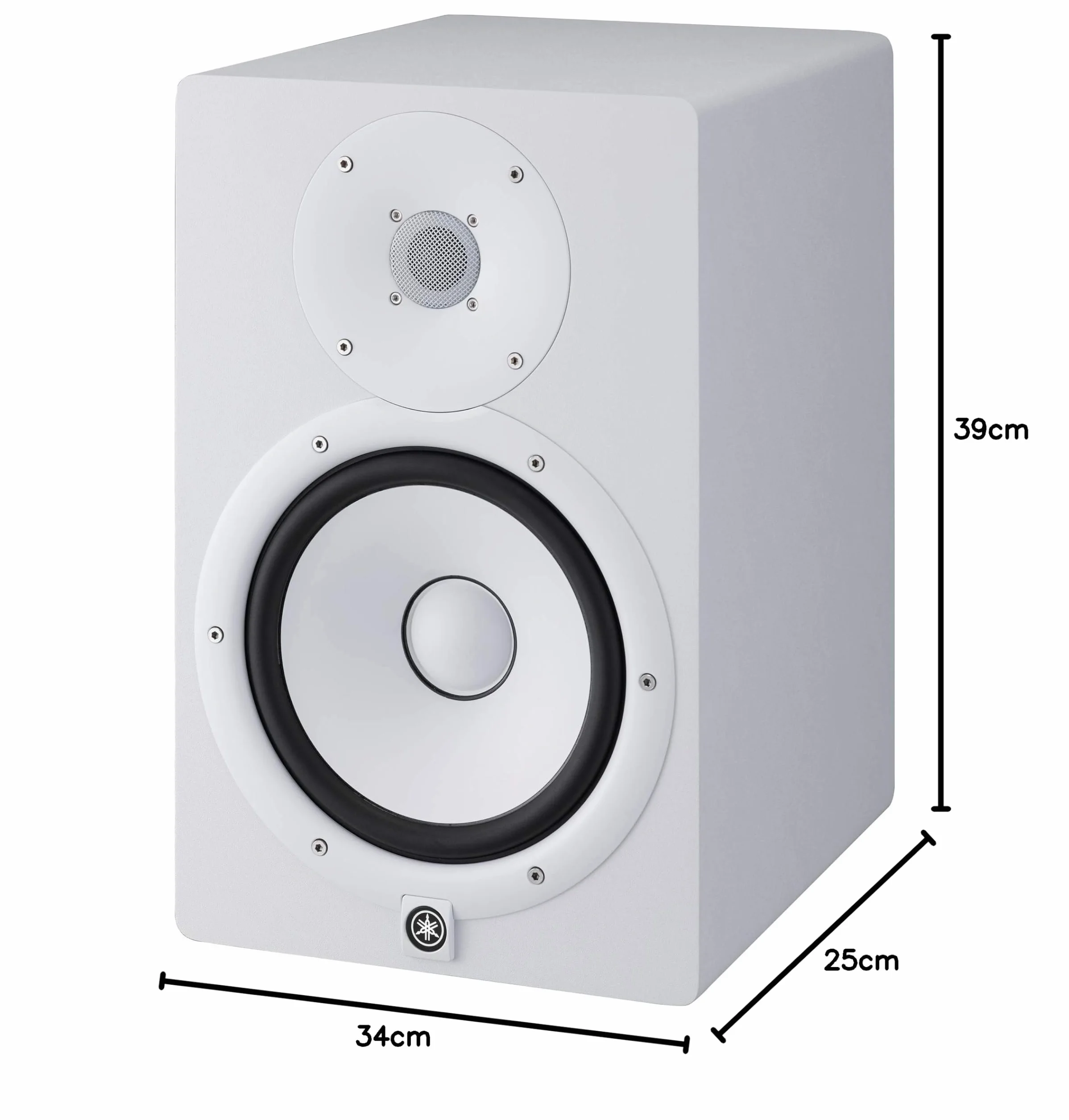Yamaha HS8 - PA, monitor de estudio autoamplificado para DJs, productores y artistas, en blanco