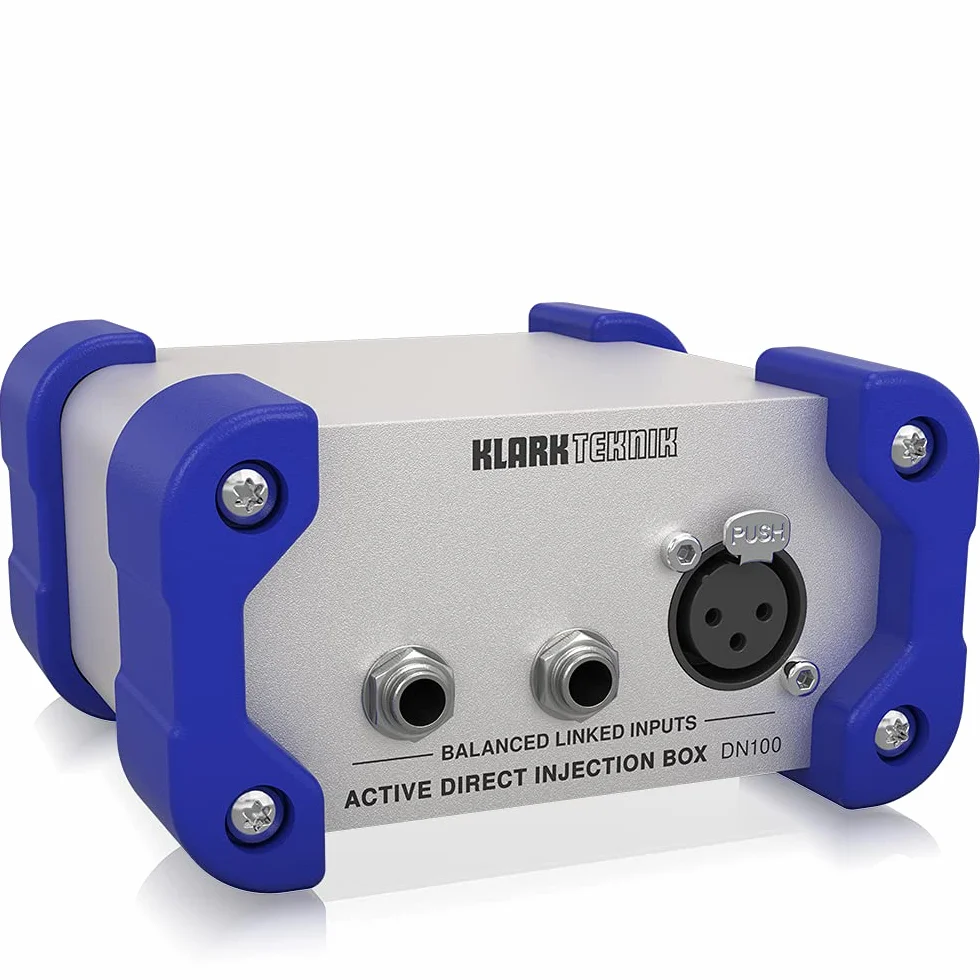 Caja DI activa Klark Teknik DN100 V2 con rango dinámico extendido