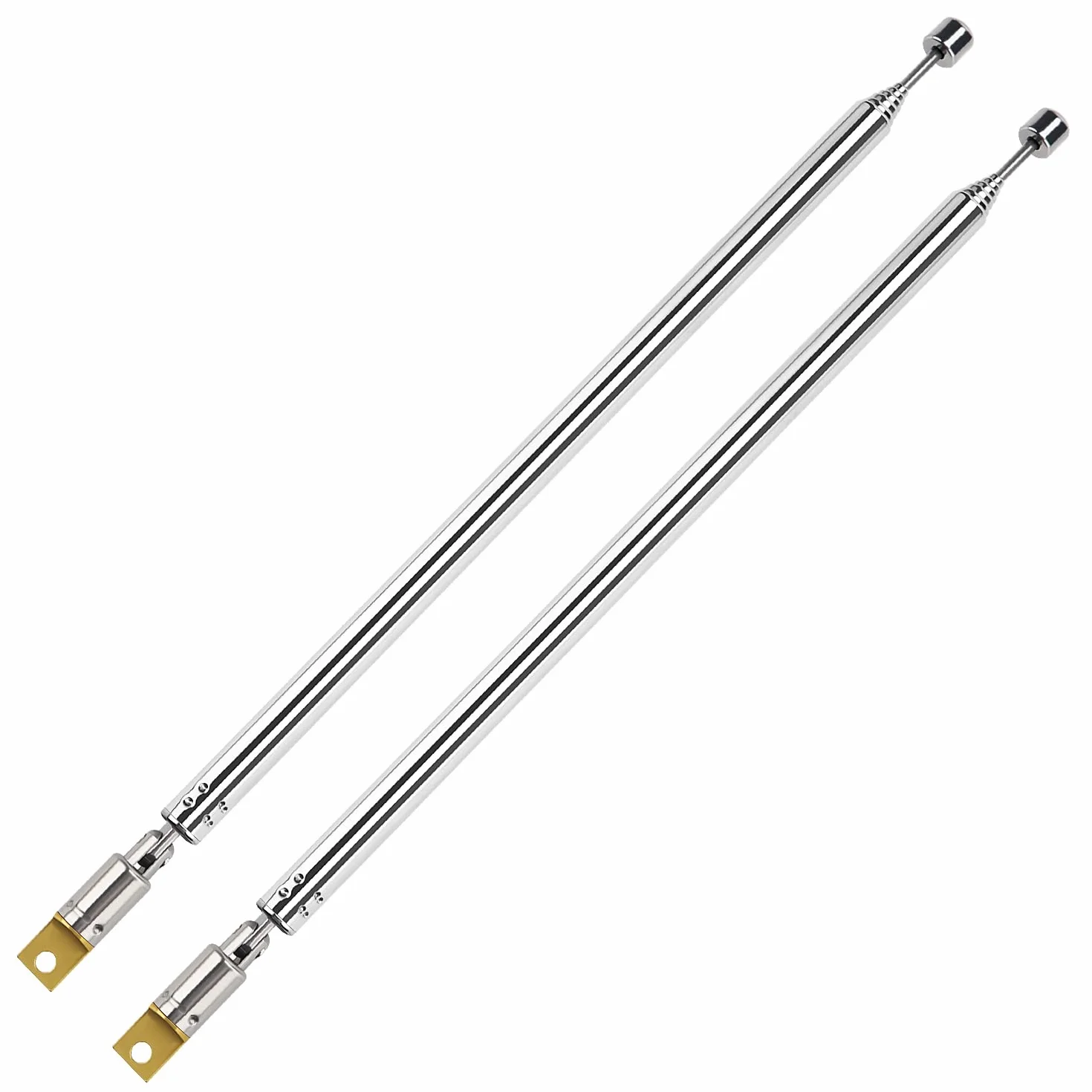 VooGenzek Antena Telescopica 100cm 7 Secciones FM Portátil Universal para DAB AM/FM Recepción Estéreo