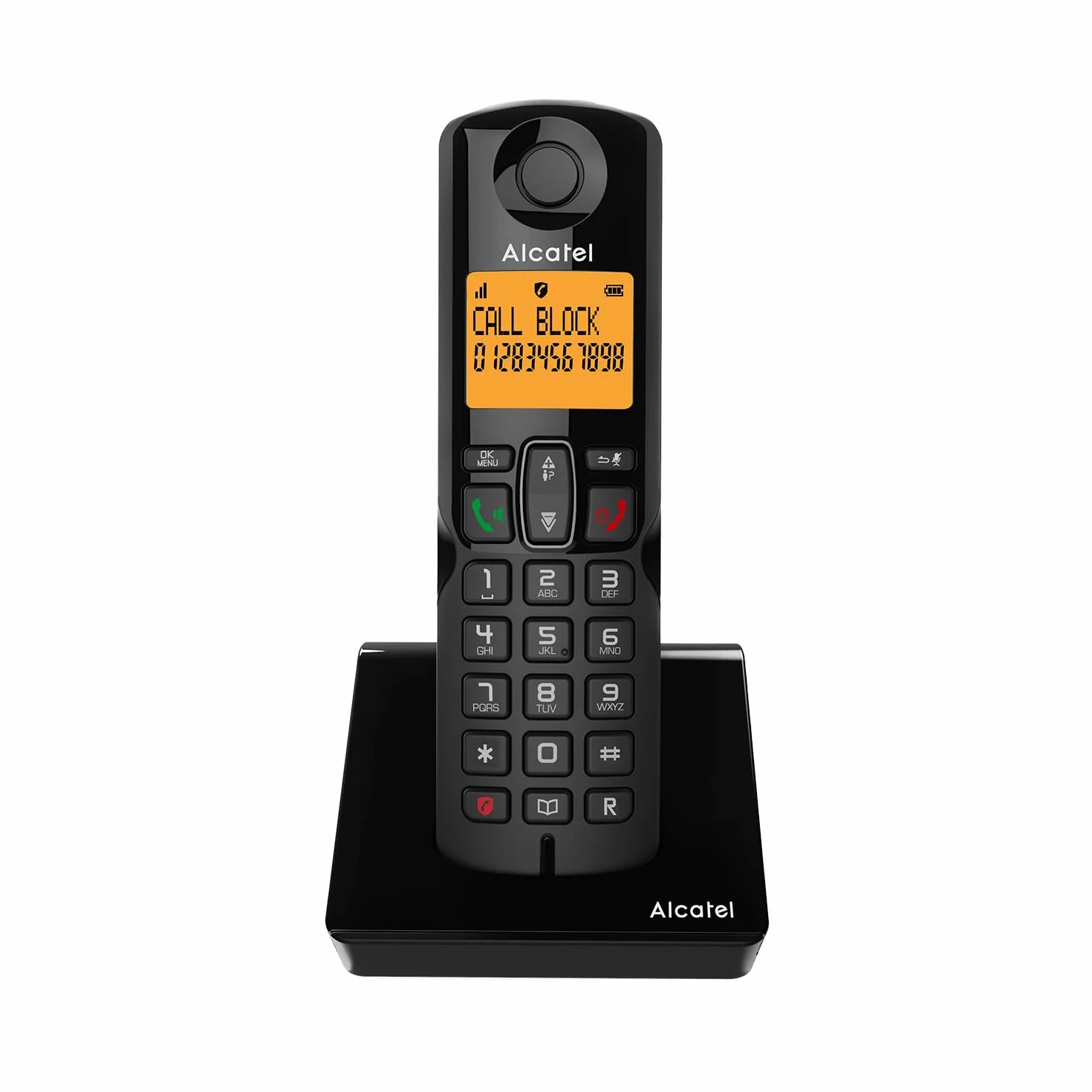 ALCATEL S280 Teléfono inalámbrico DECT Manos Libres Bloqueo de Llamadas Agenda 50 contactos Negro