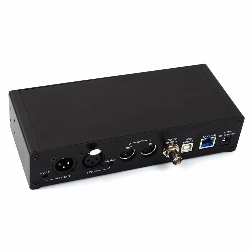 Timecode Center MTC-30 compatible con lector de código de tiempo convertidor generador SMPTE LTC ArtTimeCode RTP-MIDI MMC PoE(MTC-30)