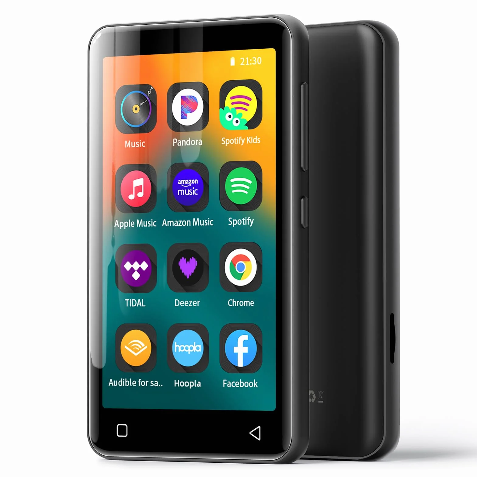 innioasis Reproductor MP3 80GB Bluetooth WiFi 4 Pulgadas Pantalla Táctil Spotify Pandora Amazon Music Audible Negro