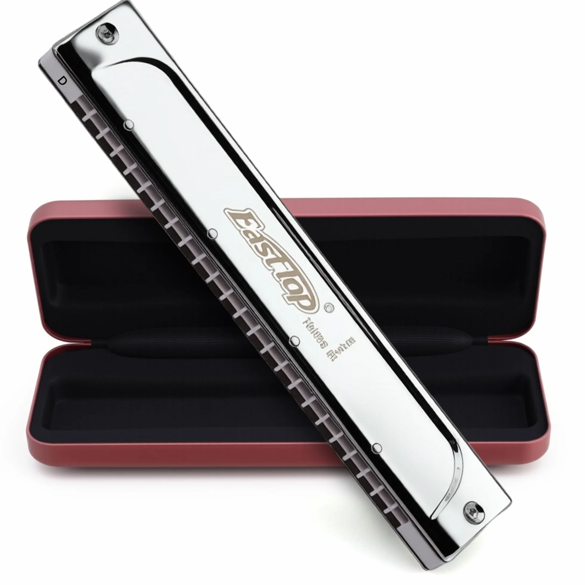 East Top Harmonica, Tremolo Harmonica Key D 24 agujeros T2406S Armónica Armónica para adultos, profesionales, principiantes y estudiantes, como regalo