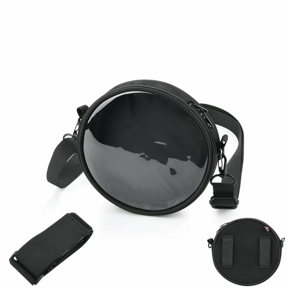 Funda para reproductor de CD portátil, bolsa de almacenamiento universal de 6 pulgadas para reproductor de CD, funda protectora con ventana transparente, bolsa cruzada para reproductor de discos con