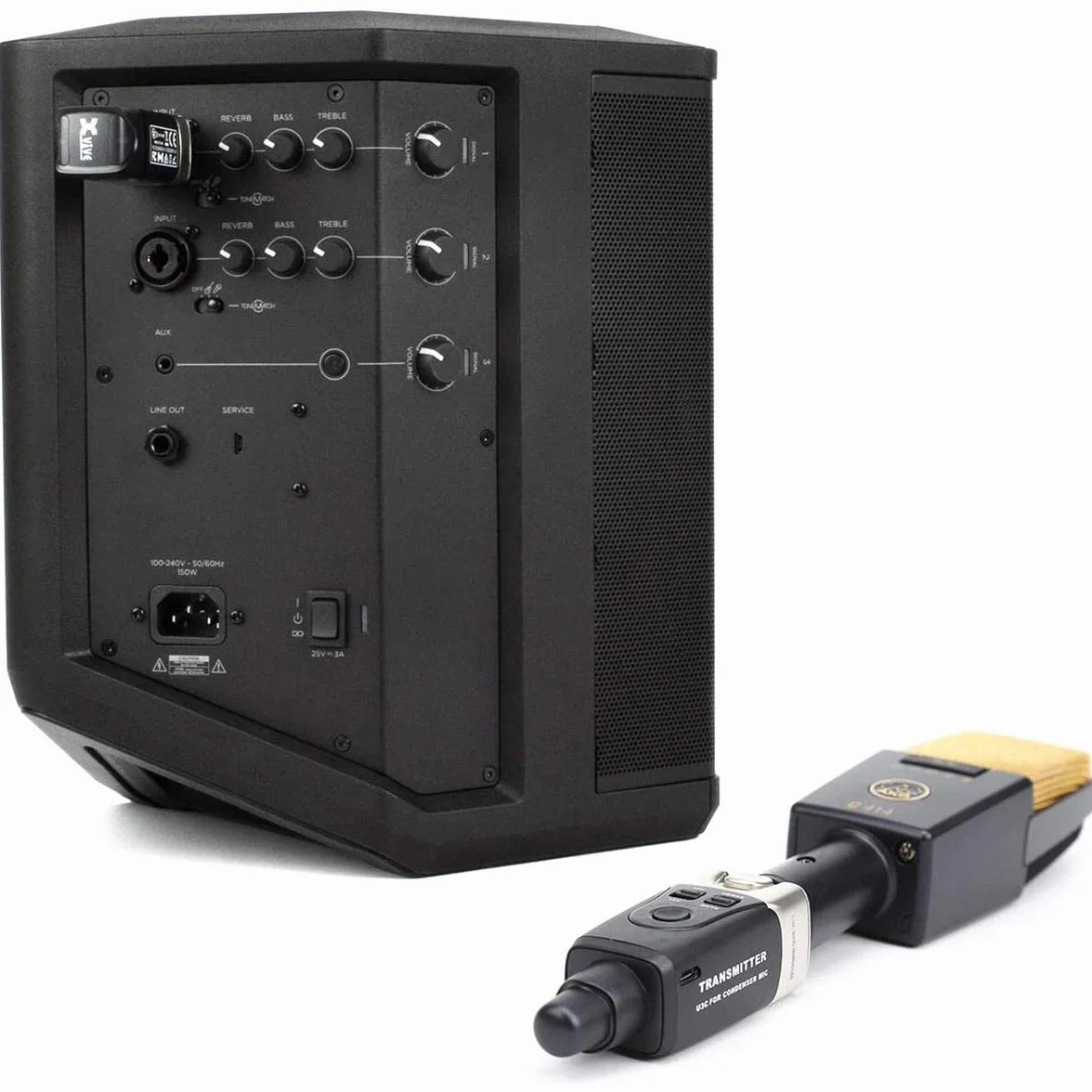 Xvive U3C Sistema inalámbrico Profesional para micrófonos de Condensador, con emisor y Receptor.