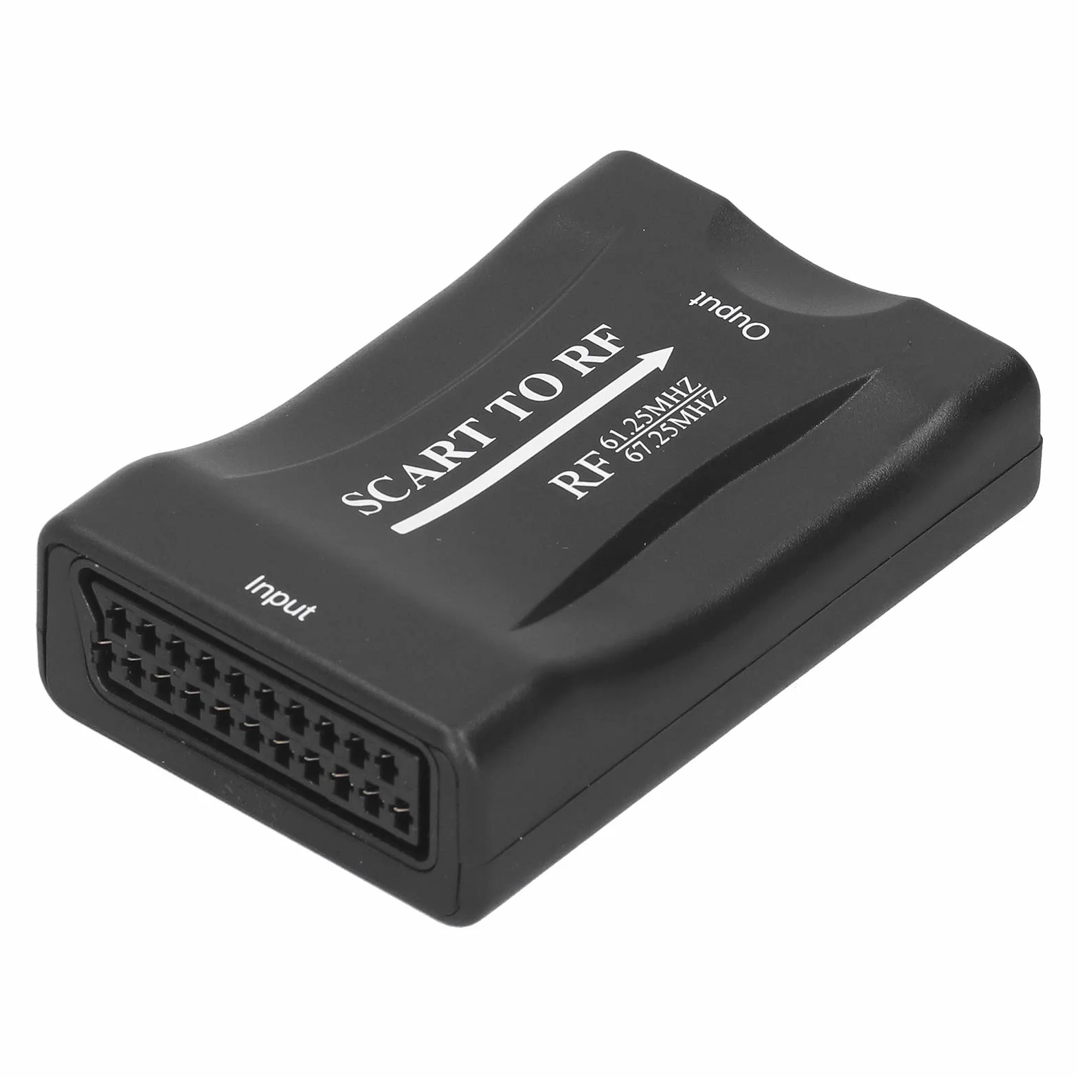 Dioche Adaptador Scart a RF RF Modulador Abs Scart para Adaptador de Vídeo RF para RF 67,25 MHz 61,25 MHz Convertidor de Salida para TV Box