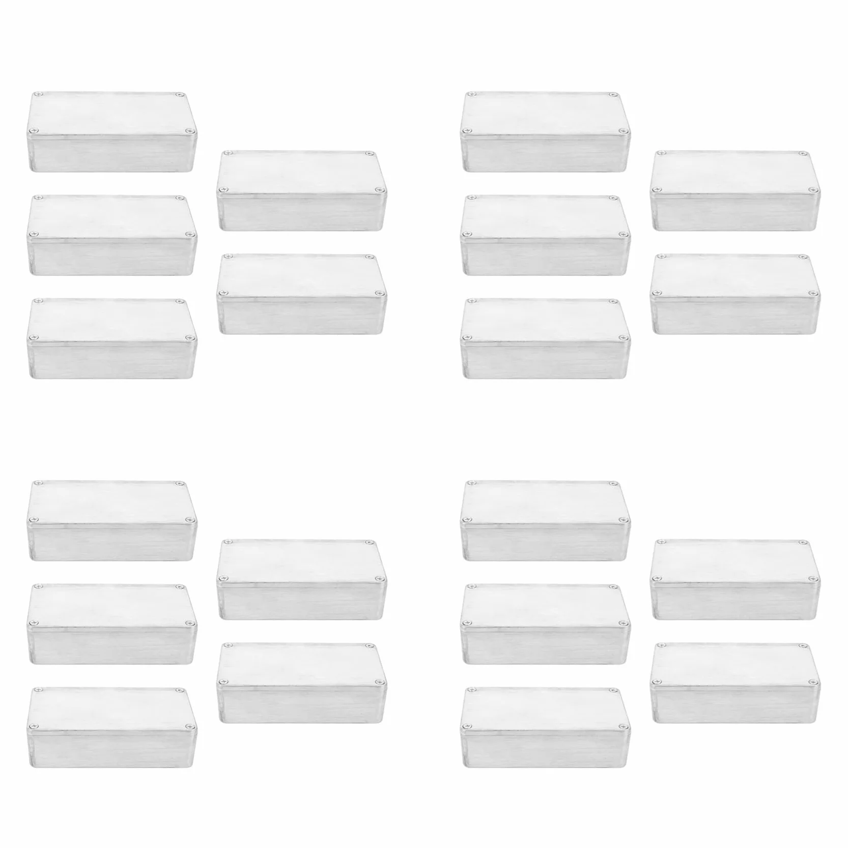 20 Piezas Pedal de Efectos de Guitarra Caja de Pedal de Aluminio para DIY Kit de Pedal de Guitarra 1590B