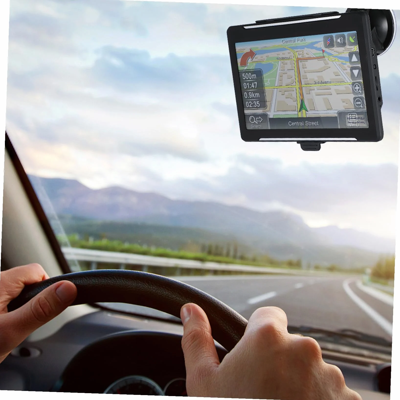 LABRIMP GPS 8gb ROM para Camión y Coche de 7 Pulgadas Pantalla Táctil Voz de Guía Integral para Conducción Confiable