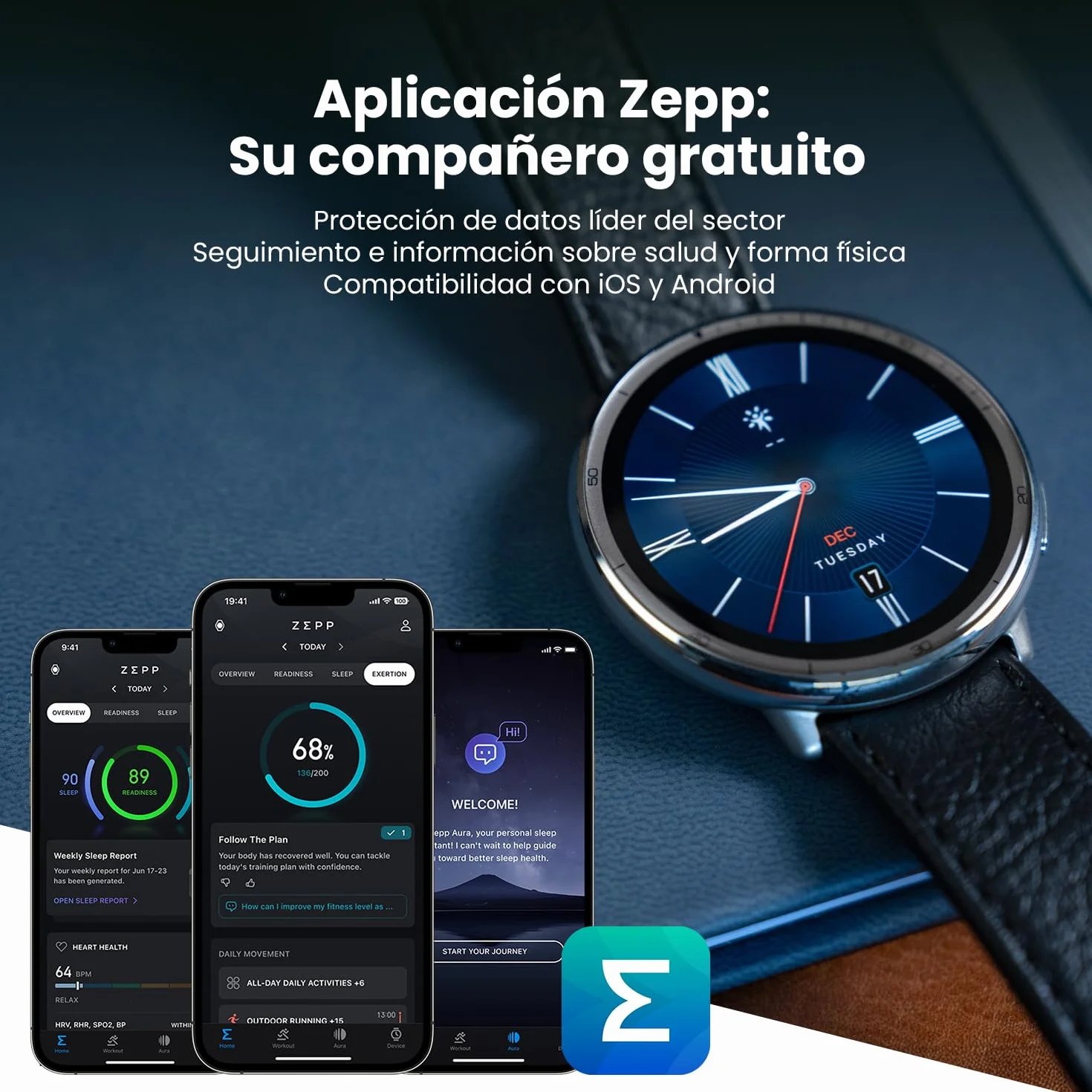 Amazfit Active 2 Reloj Inteligente Hombre y Mujer, Pago NFC, AI,GPS & Mapas Gratis, Batería de 10 Días, Smartwatch con 160+ Modos Deportivos, Resistente al Agua 5 ATM, para Android & iPhone