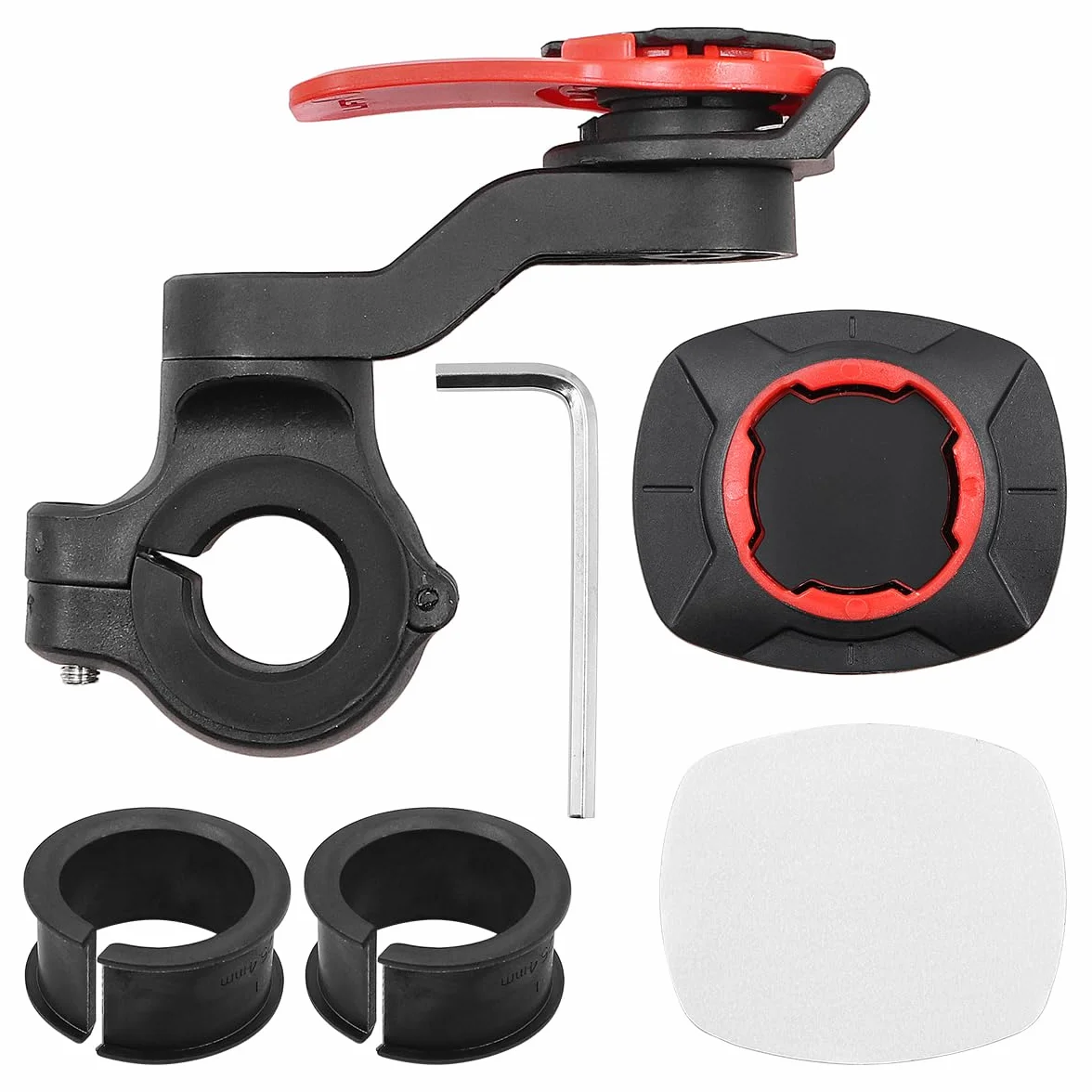 WANGCL Soporte de teléfono para motocicleta, giratorio de 360°, soporte de teléfono para bicicleta, sin bloqueo de la pantalla para manillar de motocicleta, bicicleta, scooter, de 22,2 a 28,6 mm