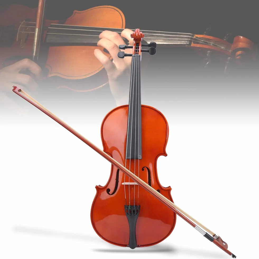 Viola de Madera Maciza de Abeto Viola, Estuche de Viola, Estuche para Uso para Principiantes de Violín, Entusiastas del Violín