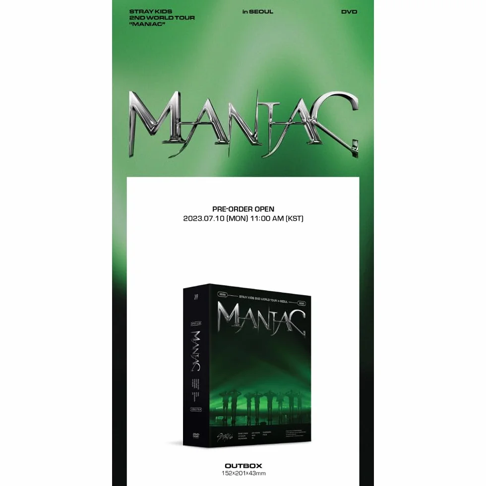 Stray Kids 2ª gira mundial MANIAC Seúl Fotolibro Póster plegable SKZ Versión DVD