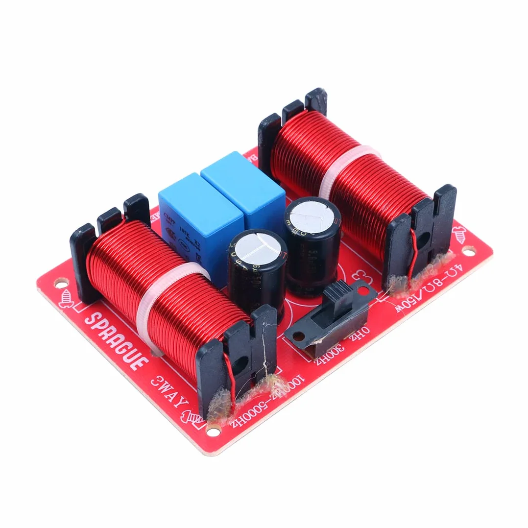 DollaTek 3-Way Audio Speaker Crossover 150W Treble Medium Bass Divisor de Frecuencia