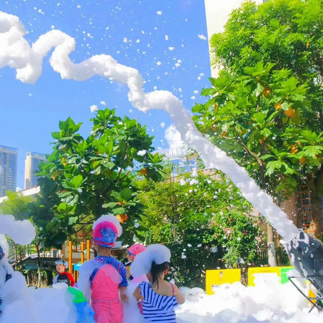 Máquina De Espuma 1000 W para Fiestas Al Aire Libre,Cañón Espuma,Distancia 6 a 10 M/área 80 M²,ángulo Ajustable,Efecto Escenario,para Fiestas Y Cumpleaños Niños Y Niñas,Plug-intype