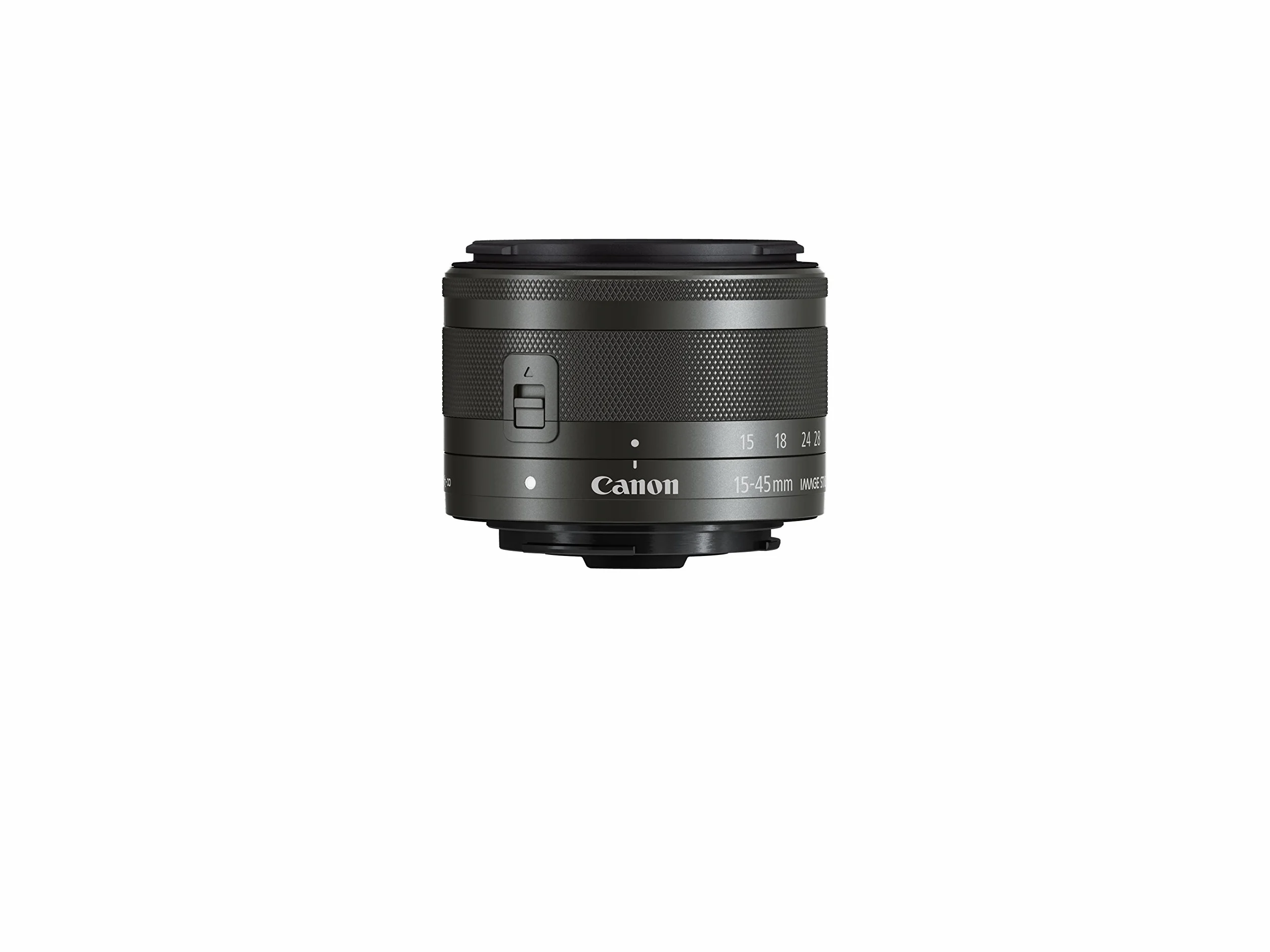 Canon EF-M 15-45 mm IS STM Objetivo Zoom Gran Angular para EOS M, f/3.5-6.3, Negro