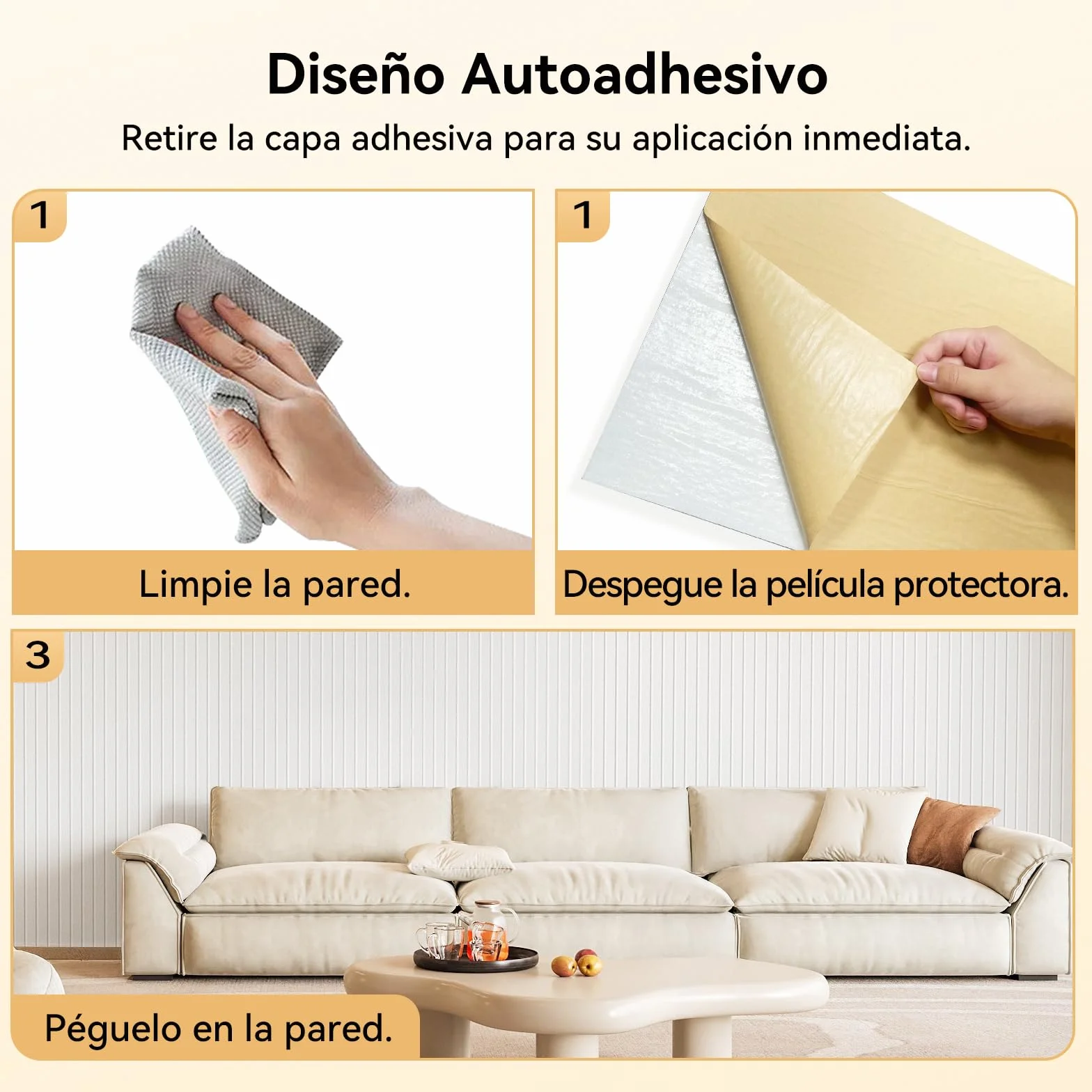 4 Paquetes Paneles Acusticos Grande,120x60x0,9cm Acusticos Autoadhesivos,Aislante Acustico Autoadhesivo, para Oficina, Estudio de Grabación, Gaming, Podcasting,Blanco