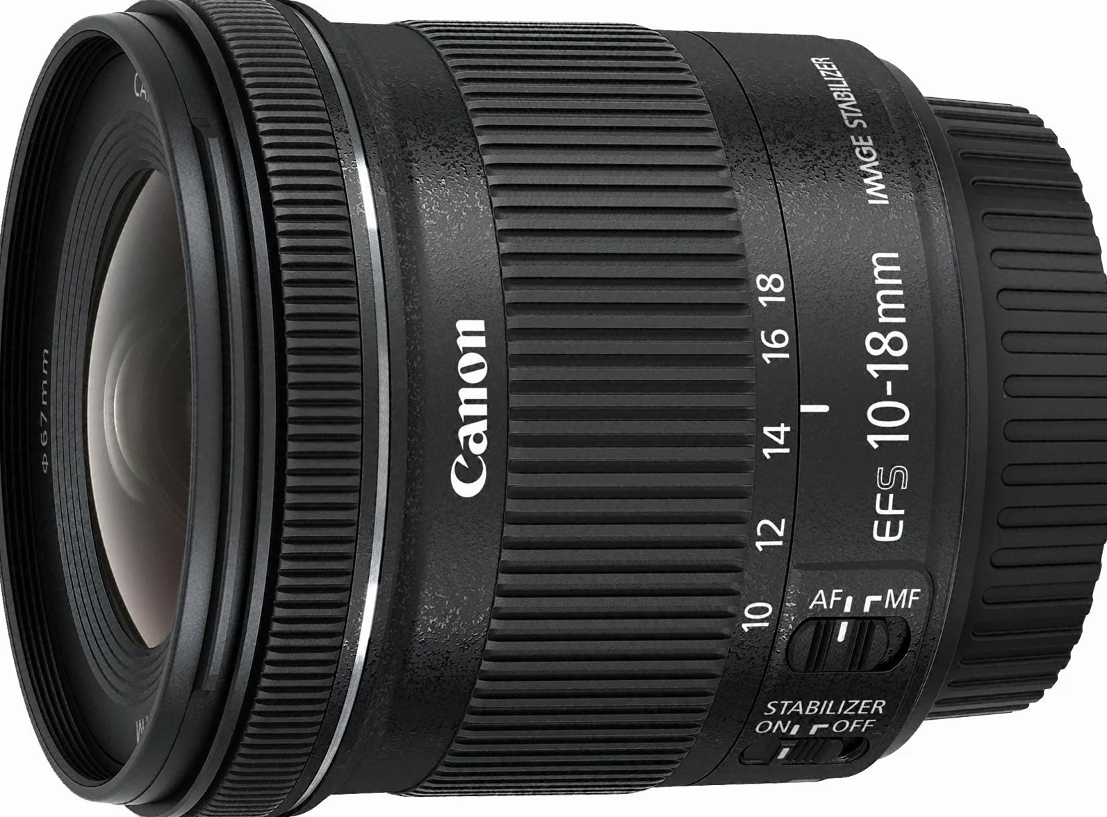 Canon EF-S 10-18 mm 1:4.5-5.6 IS STM Objetivo Negro (reacondicionado)