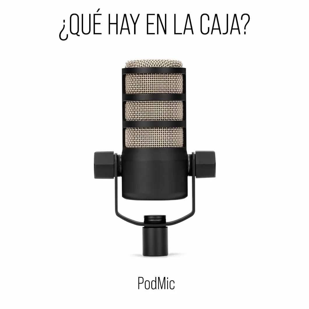 RØDE PodMic Micrófono dinámico de calidad de radiodifusión con soporte giratorio integrado para podcasting, streaming, gaming y grabación de voz, XLR (Negro)