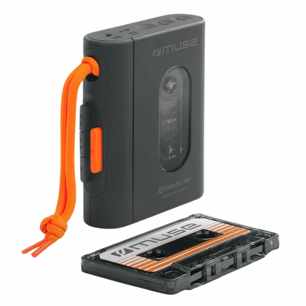 Muse M132WM Reproductor de Cassette Semi-Auto Stop Bluetooth Bateria Recargable USB-C