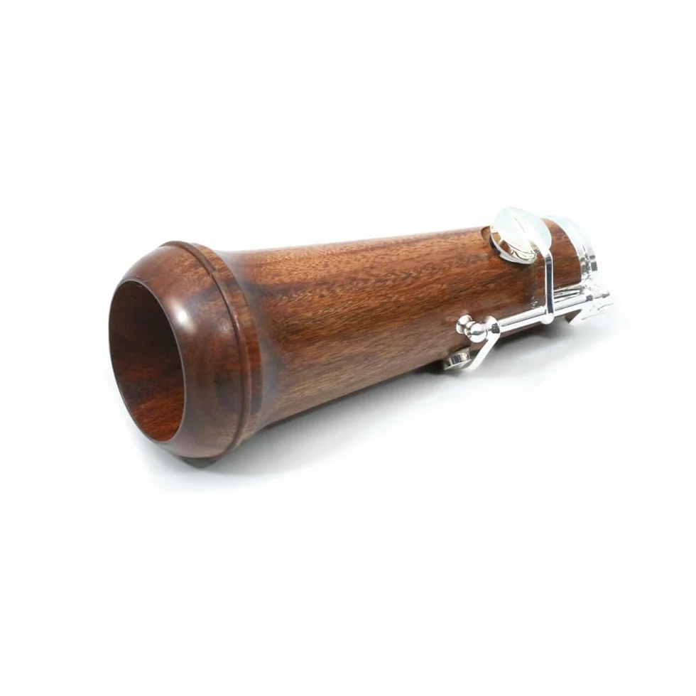 Llave C profesional para oboe de ébonita/palisandro, bifurcada, 3ª octava, llave F izquierda (plateado)