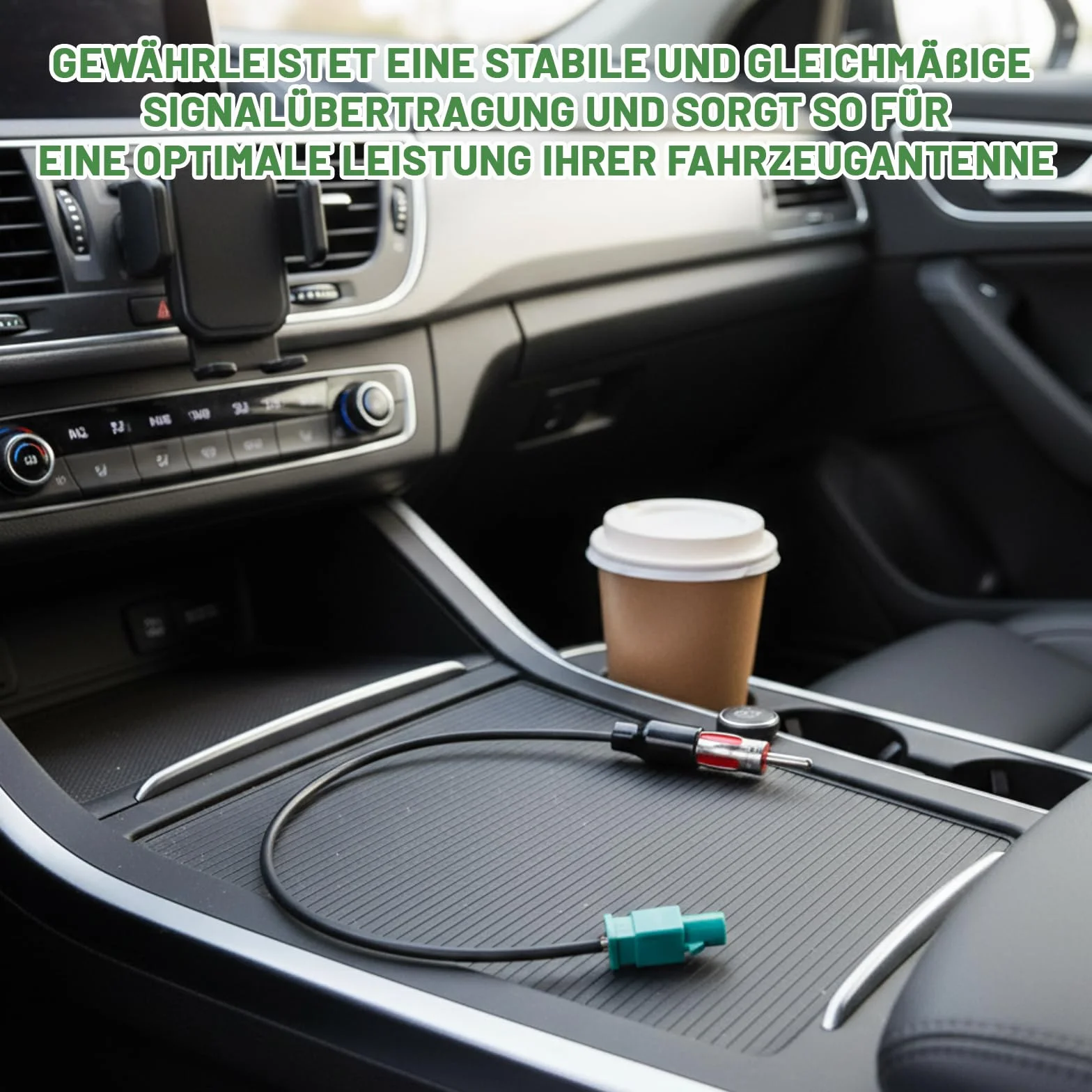 Adaptador Antena Radio Coche, Cable FAKRA Macho a DIN para Antena Coche Universal - Compatible con Audio Estéreo y Reproductor Multimedia