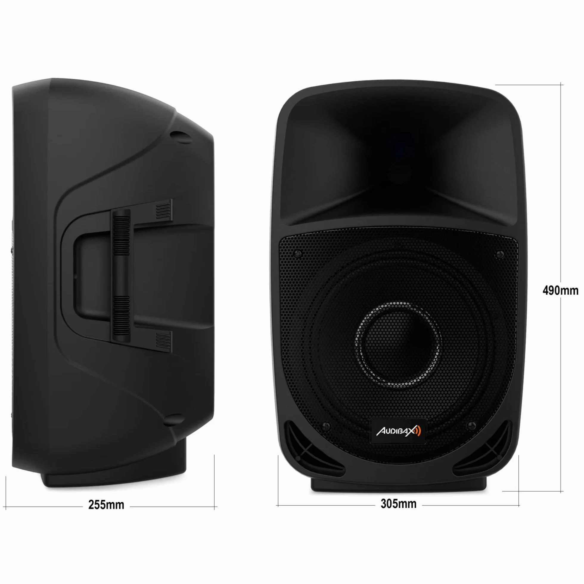 Audibax Vegas 10 - Altavoz Profesional con Bluetooth de 10" - Soporte Tripode y Mando Incluido - Potencia de 200W - Altavoz Amplificado - Conexión USB/SD - Altavoz con Bluetooth - Iluminación LED