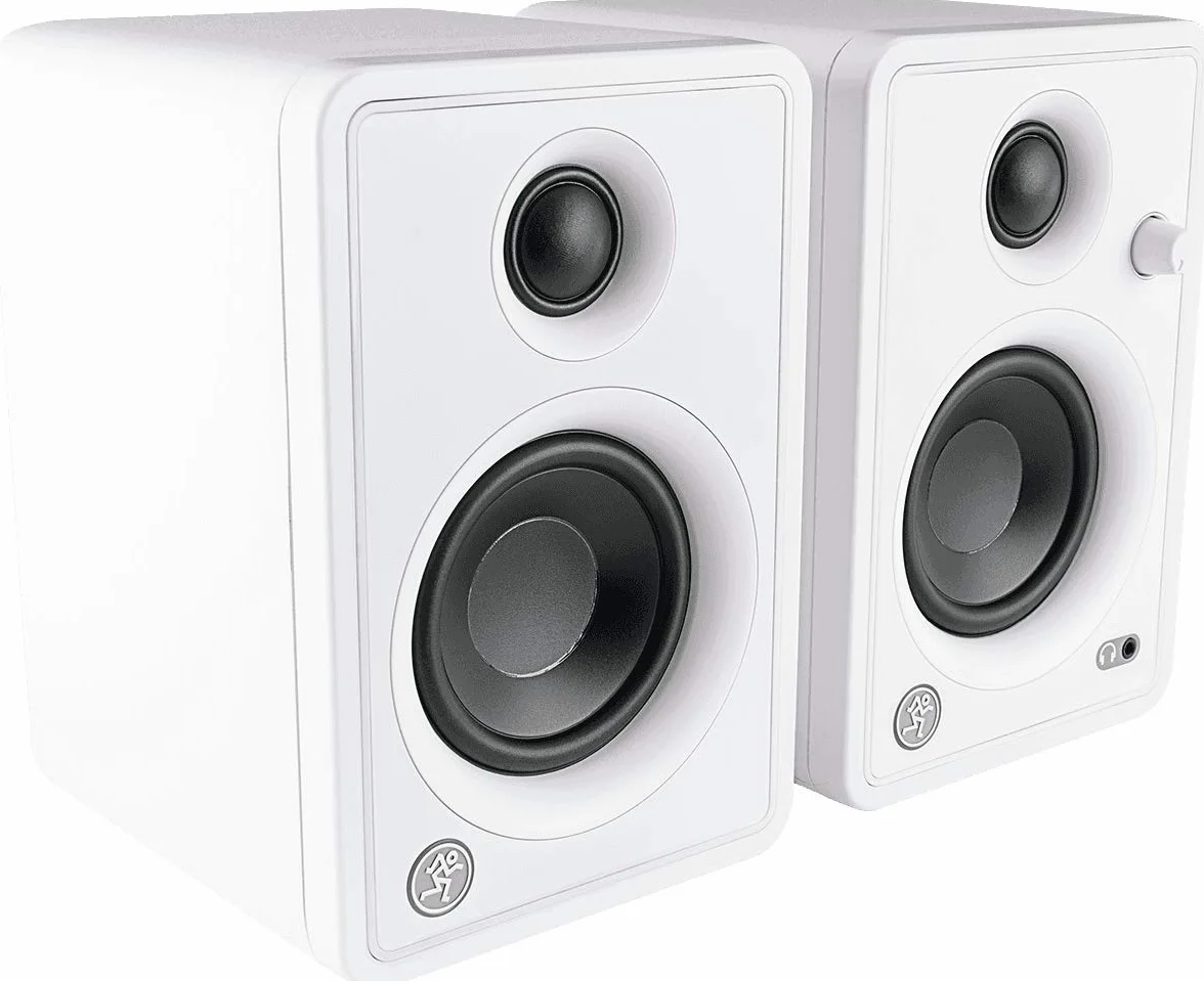 Mackie CR Active 50W 3" Altavoces de Monitorización Activos CR (Pareja) - Blanco Edición Limitada