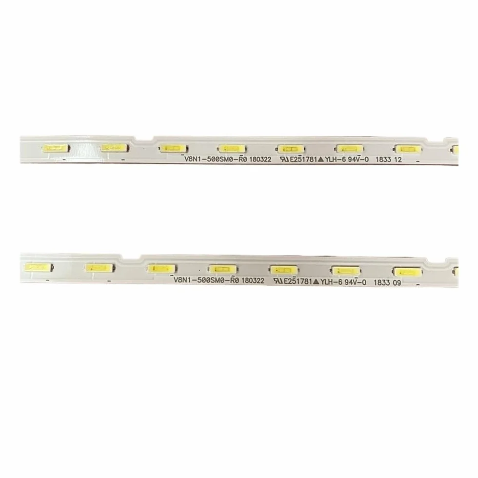 Tira De LED Compatible Con For Samsung: For UN50NU7100F, UN50NU7200F, UN50NU7090F, UE50NU7090U, UE50NU7095U, UE50NU7095(4 PCS For 2 TV)