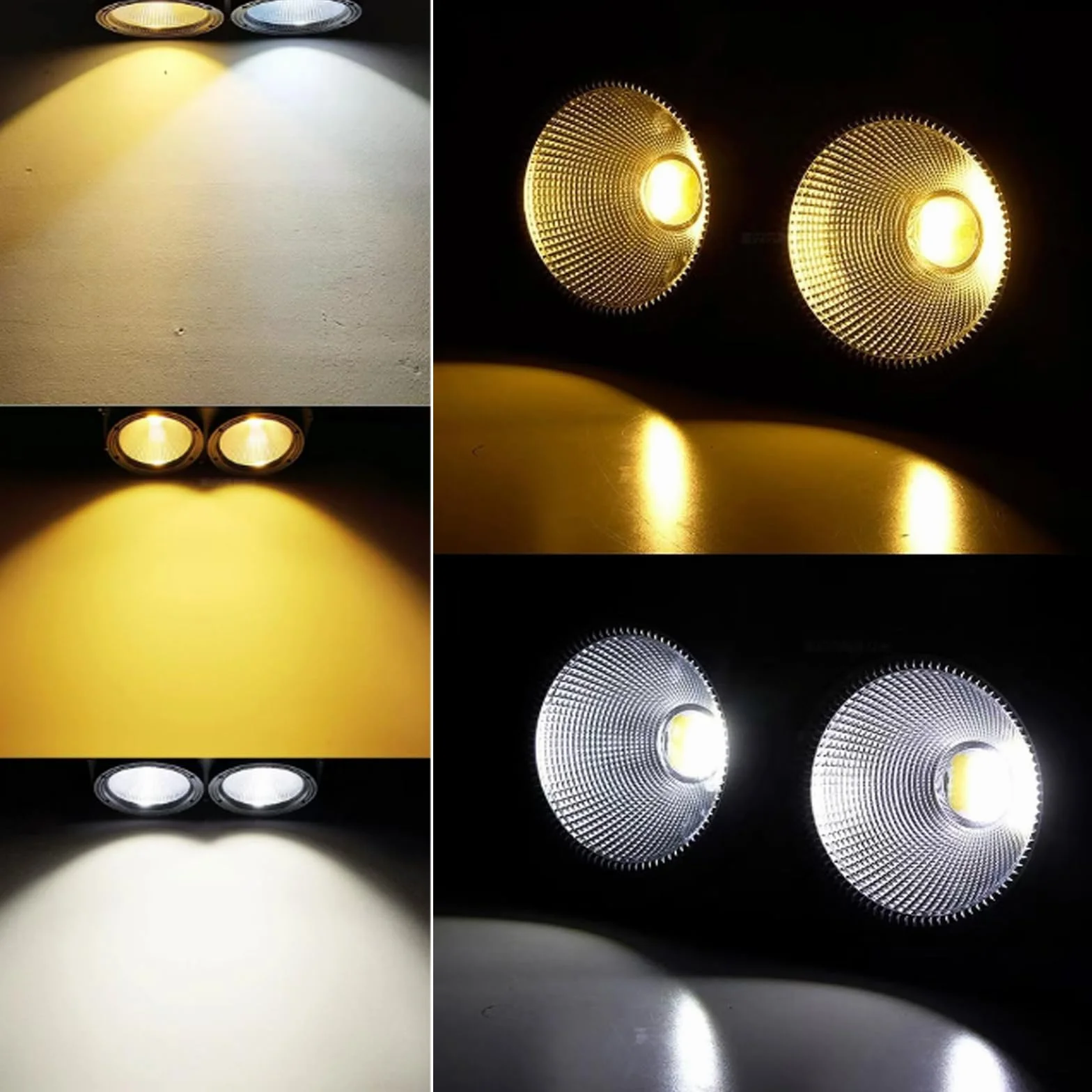 Luces PAR LED Cegadora de 200 W para escenario, 2 luces LED blanco frío y cálido, control DMX, estroboscópico COB con activación por sonido para teatros, iglesias y eventos de DJ.