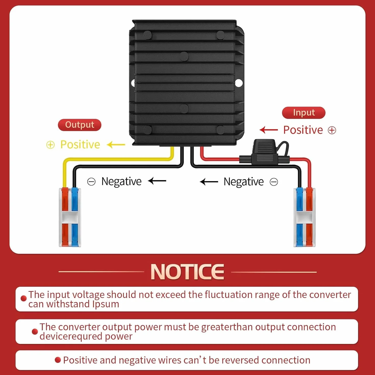 12V a 24V Step up Converter, Convertidor Transformador 15A 360W Convertidor 12v a 24v con Fusible Impermeable Y Bloque de Terminal Rápido, DC DC Converter para Carrito Golf (Acepta entradas DC9-20V)