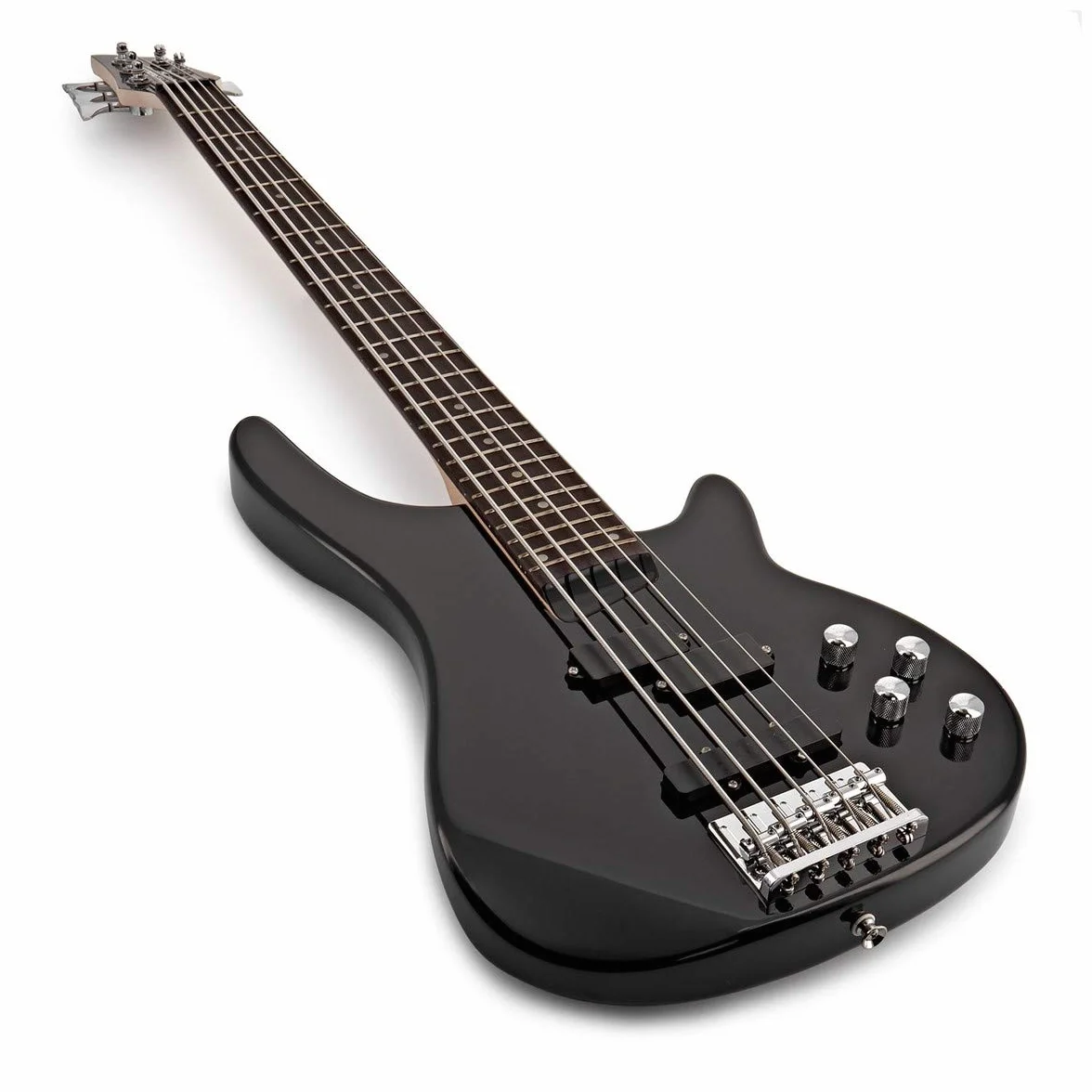Bajo de 5 Cuerdas Chicago de Gear4music Negro