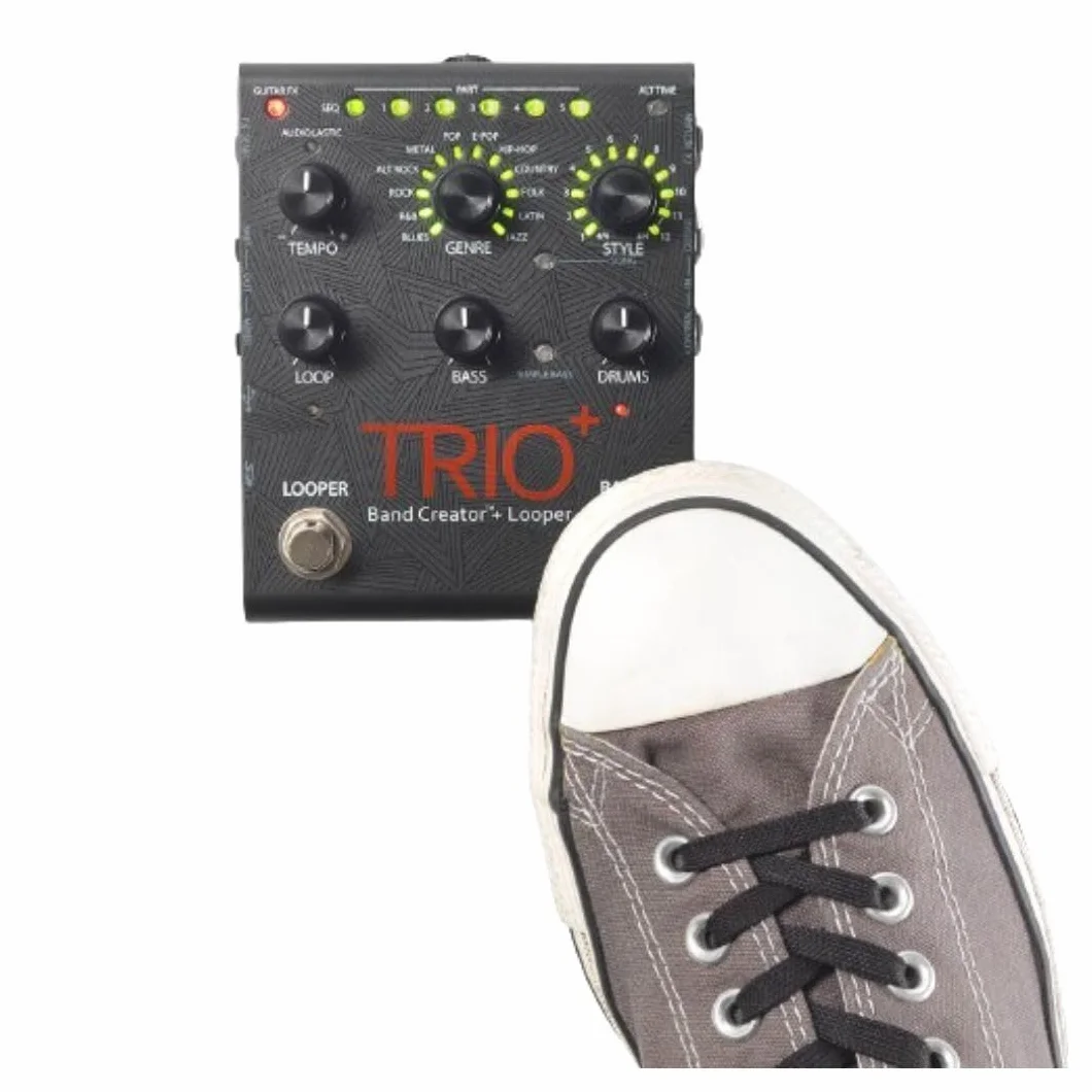 DigiTech Pedal de guitarra TRIO Plus Band Creator con lanzadera