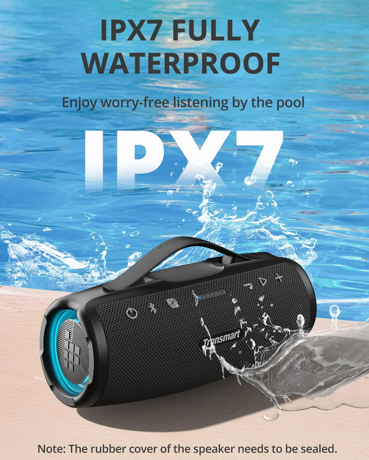 Tronsmart Mirtune S100 Altavoz Bluetooth 50W Portátil IPX7 20H Estéreo